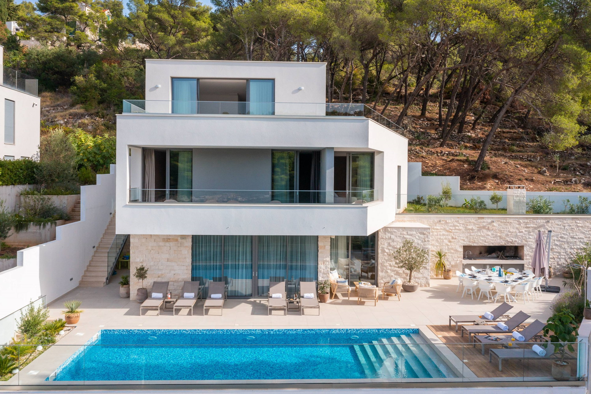 Beachfront Villa Charisma with Pool