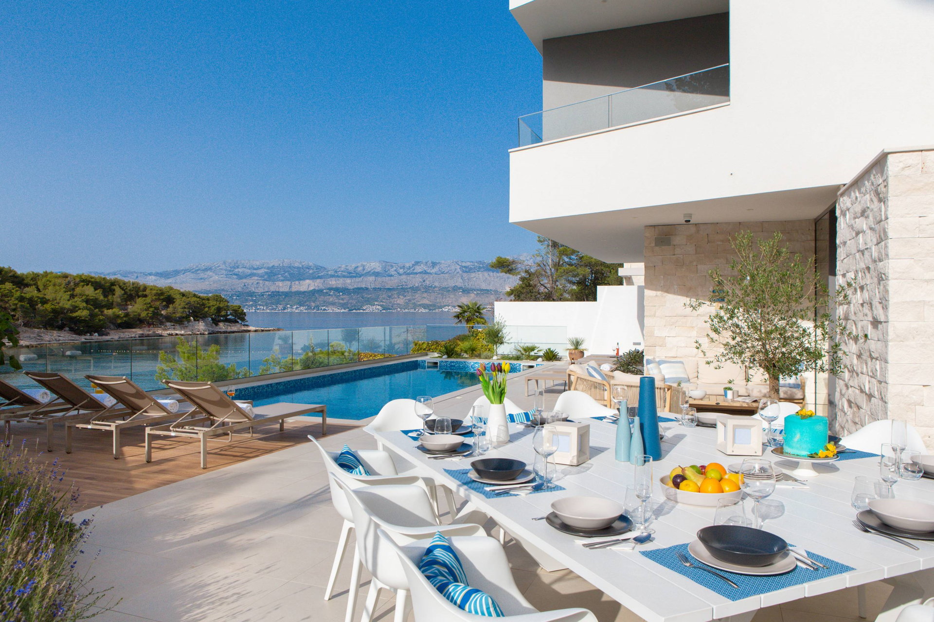 Beachfront Villa Charisma with Pool