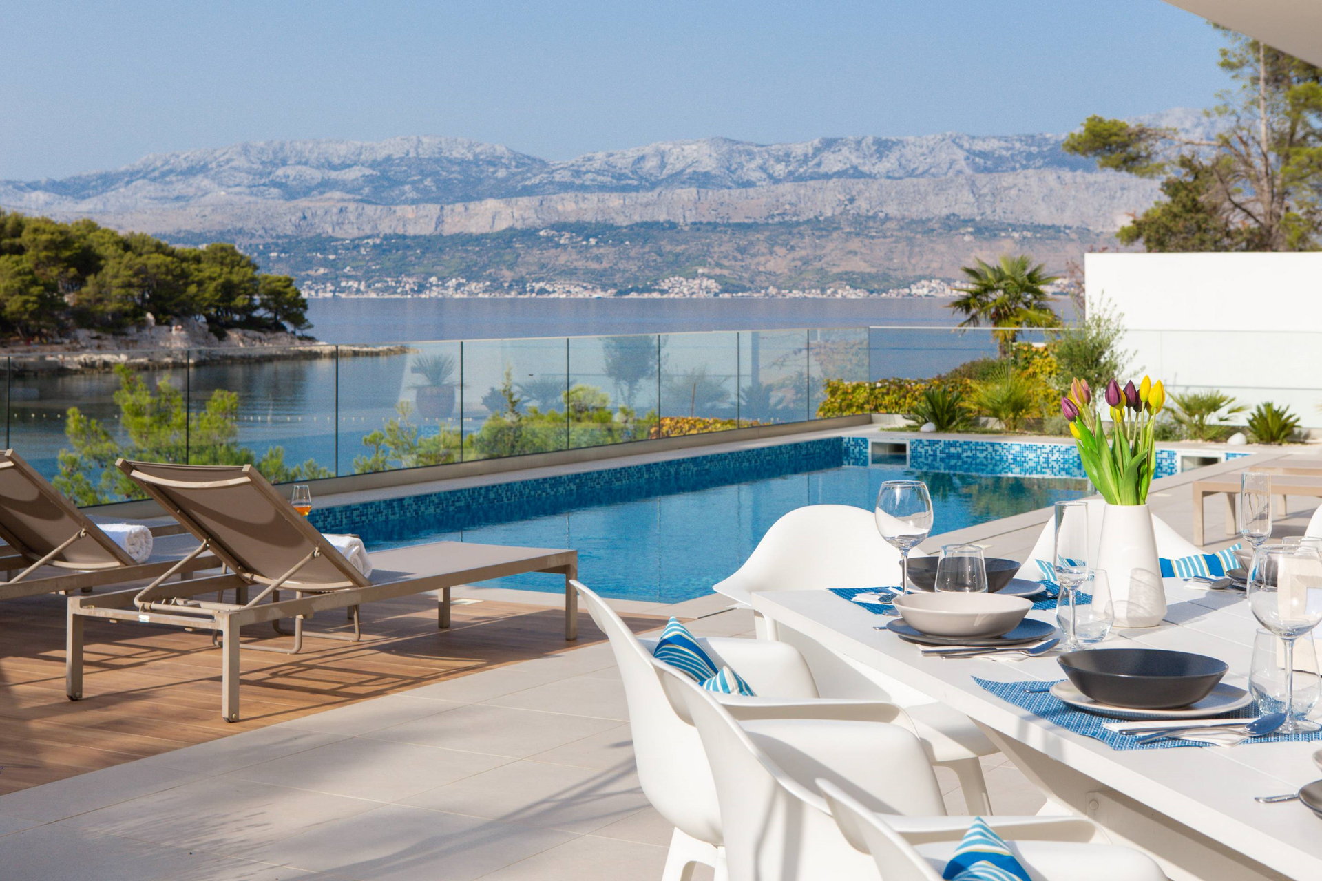Beachfront Villa Charisma with Pool
