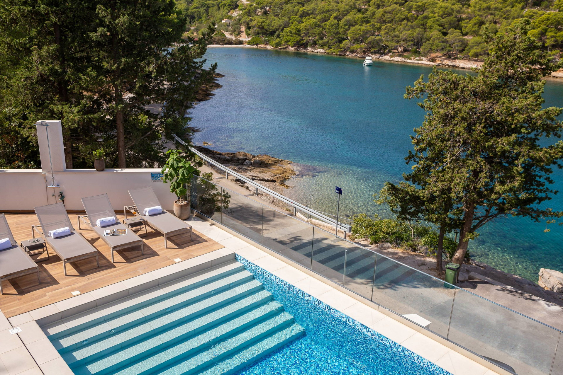 Beachfront Villa Charisma with Pool
