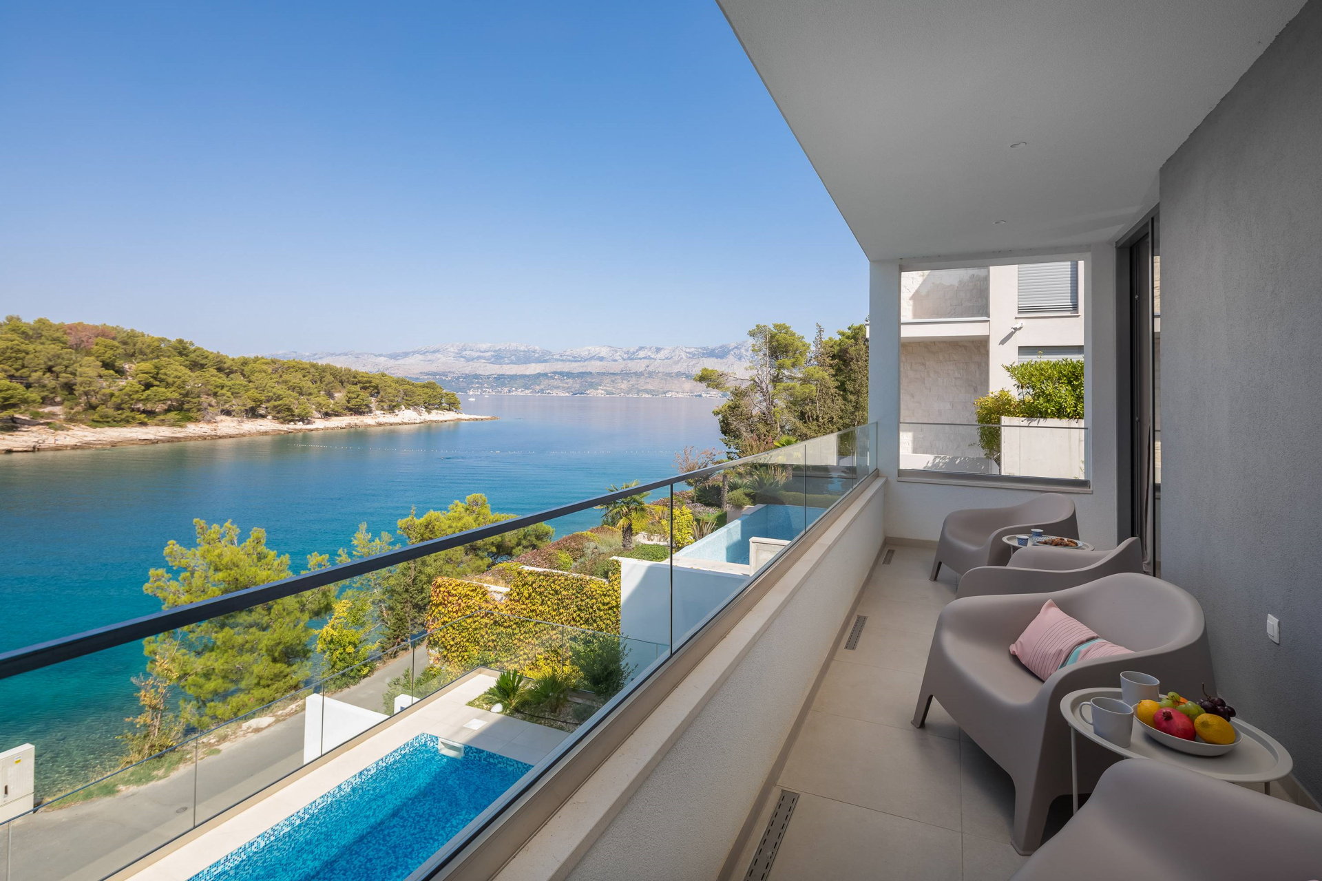 Beachfront Villa Charisma with Pool