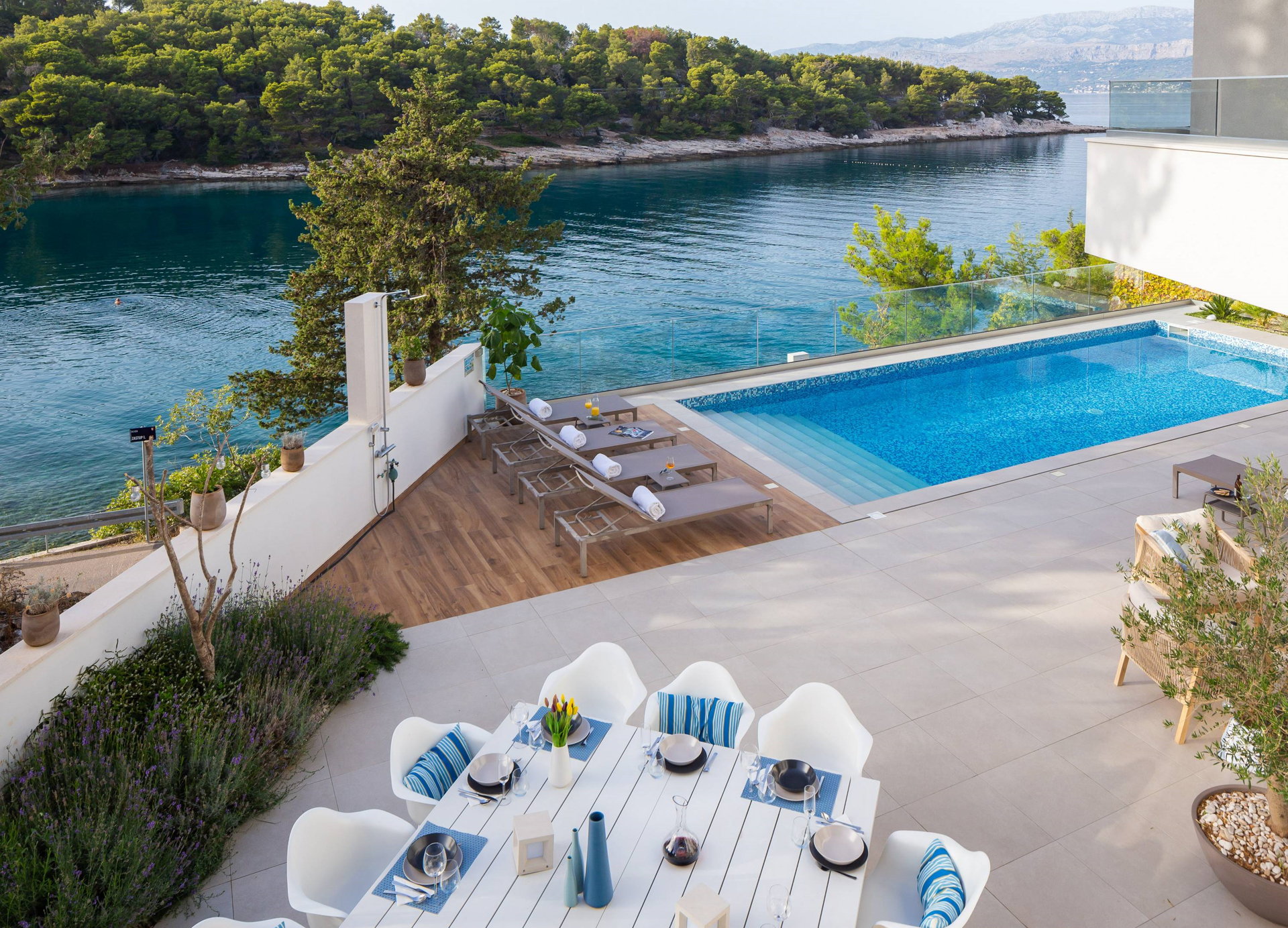 Beachfront Villa Charisma with Pool