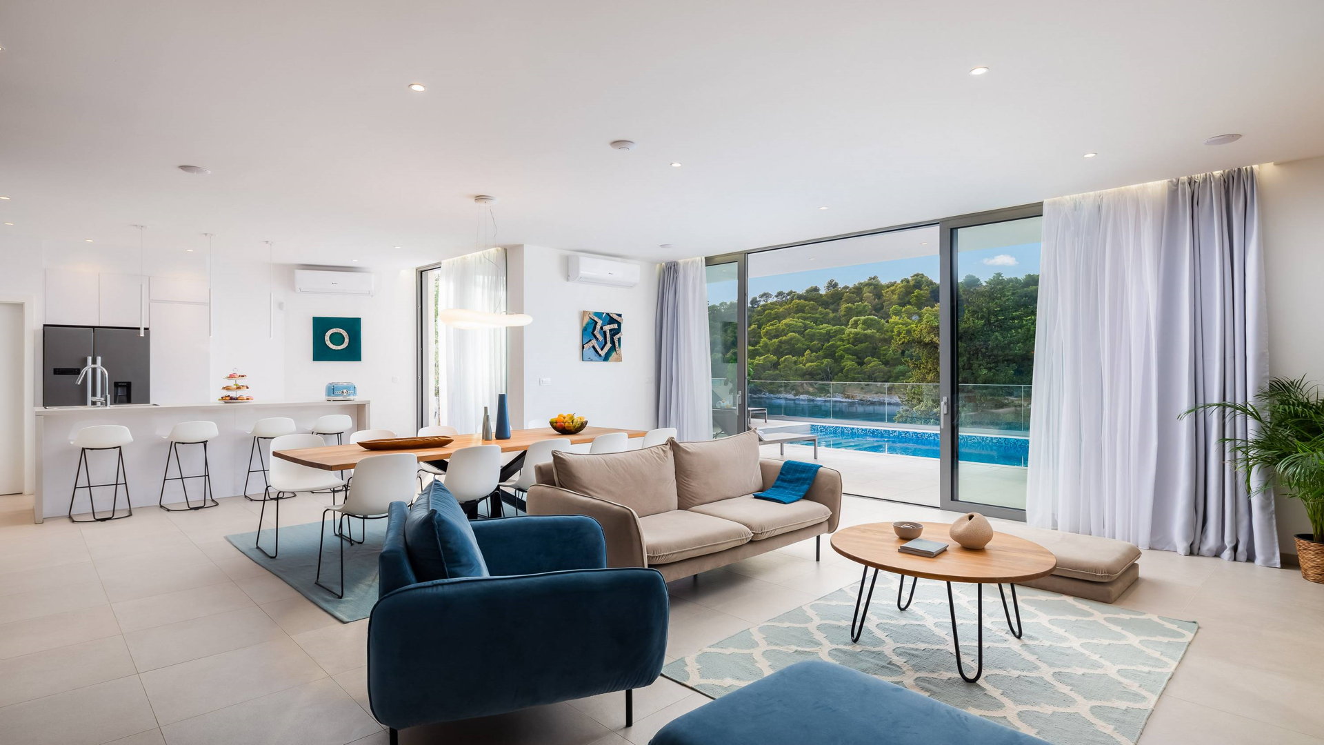 Beachfront Villa Charisma with Pool