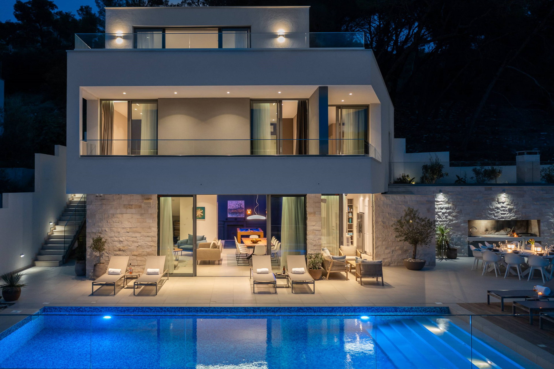 Beachfront Villa Charisma with Pool