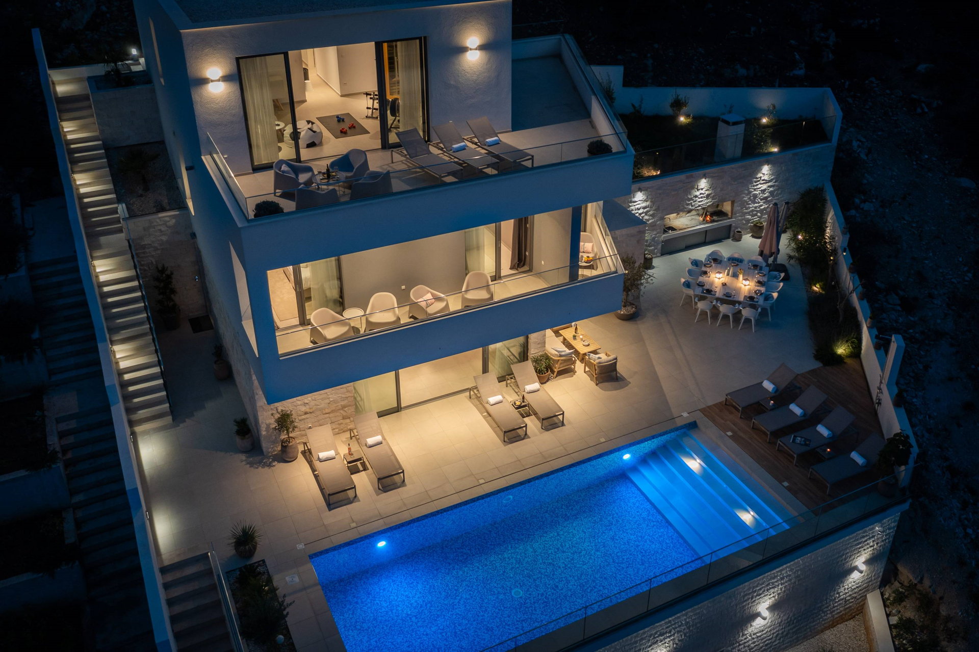 Beachfront Villa Charisma with Pool