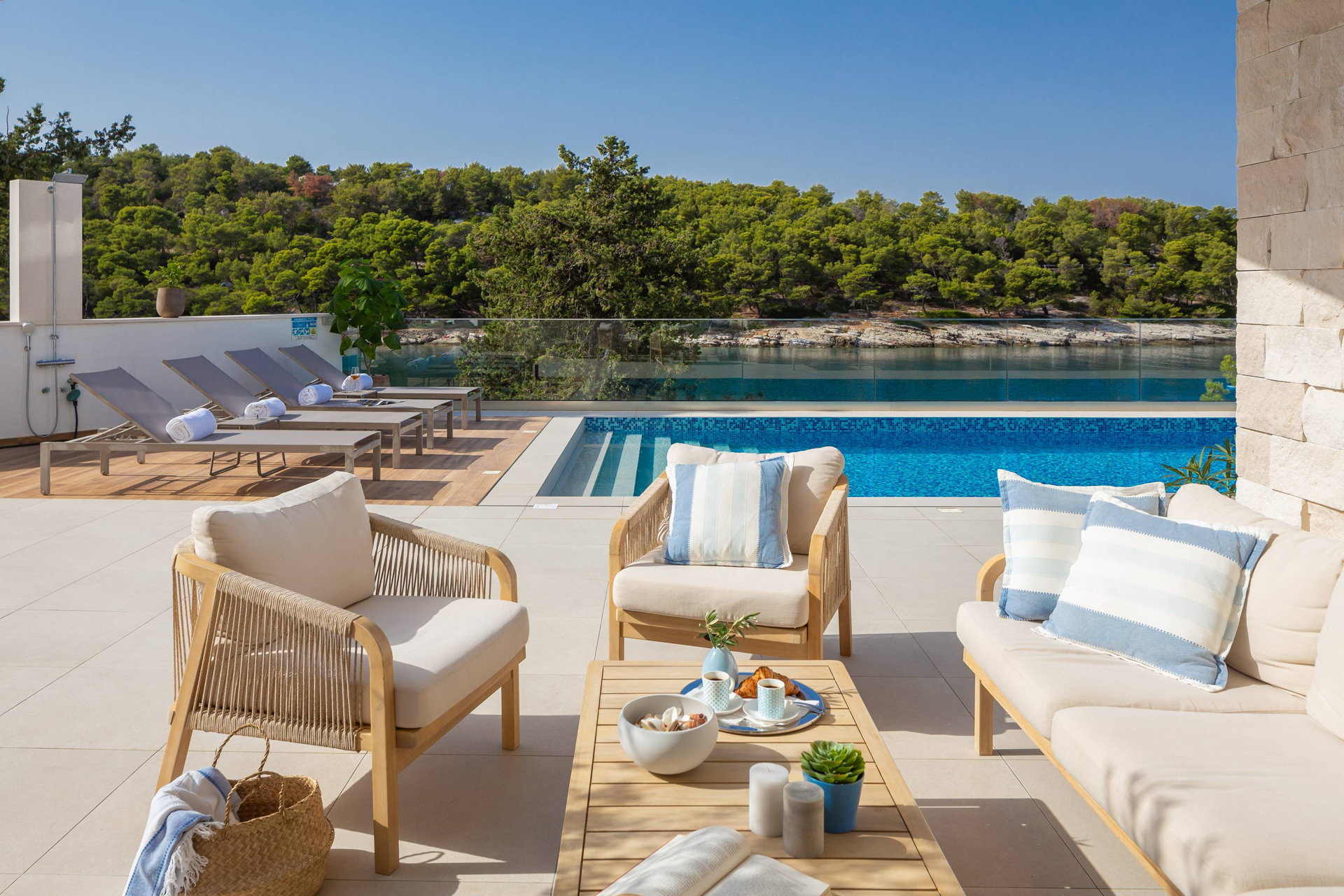 Beachfront Villa Charisma with Pool