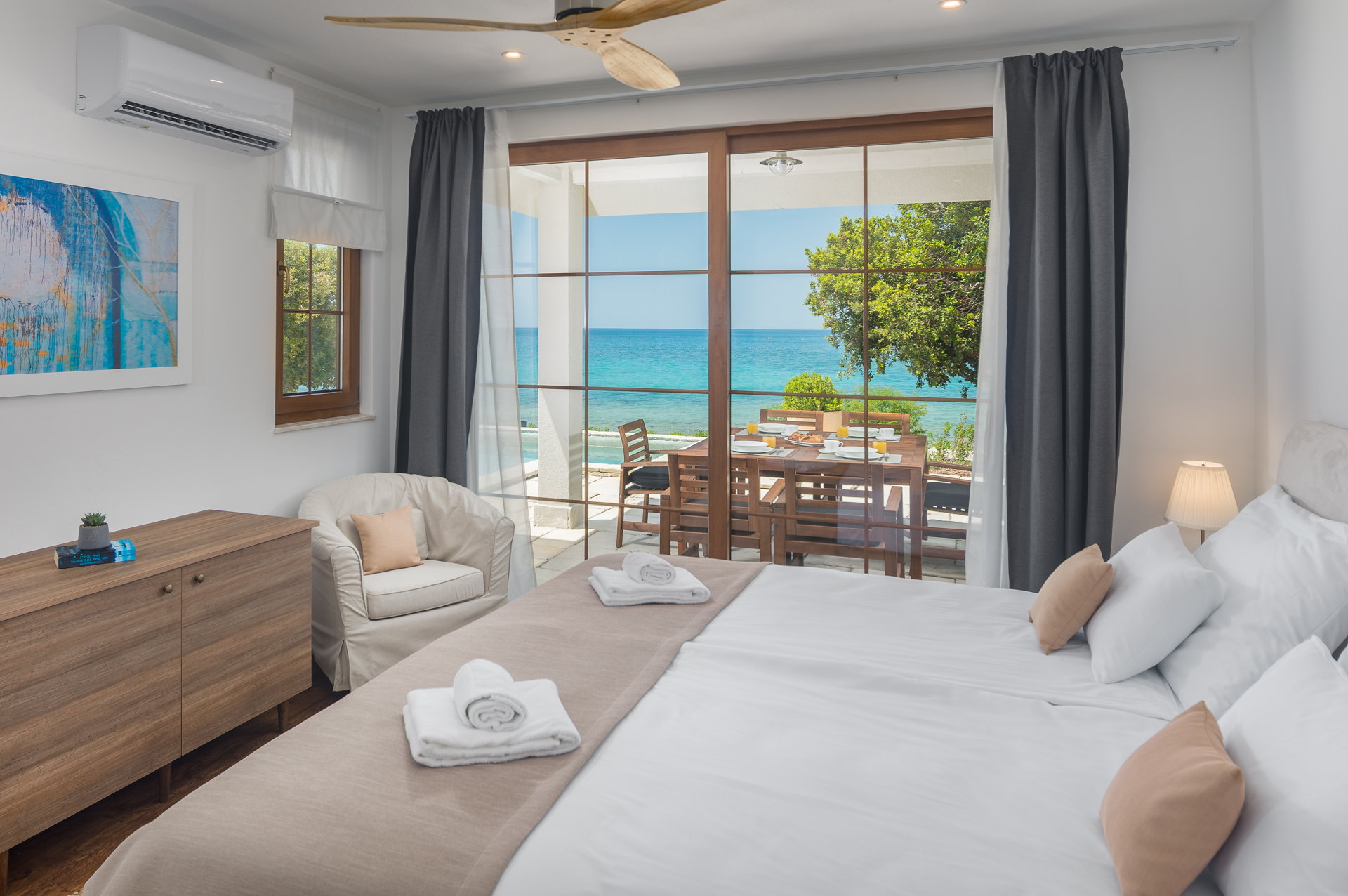 Beachfront Villa Poeta with Pool
