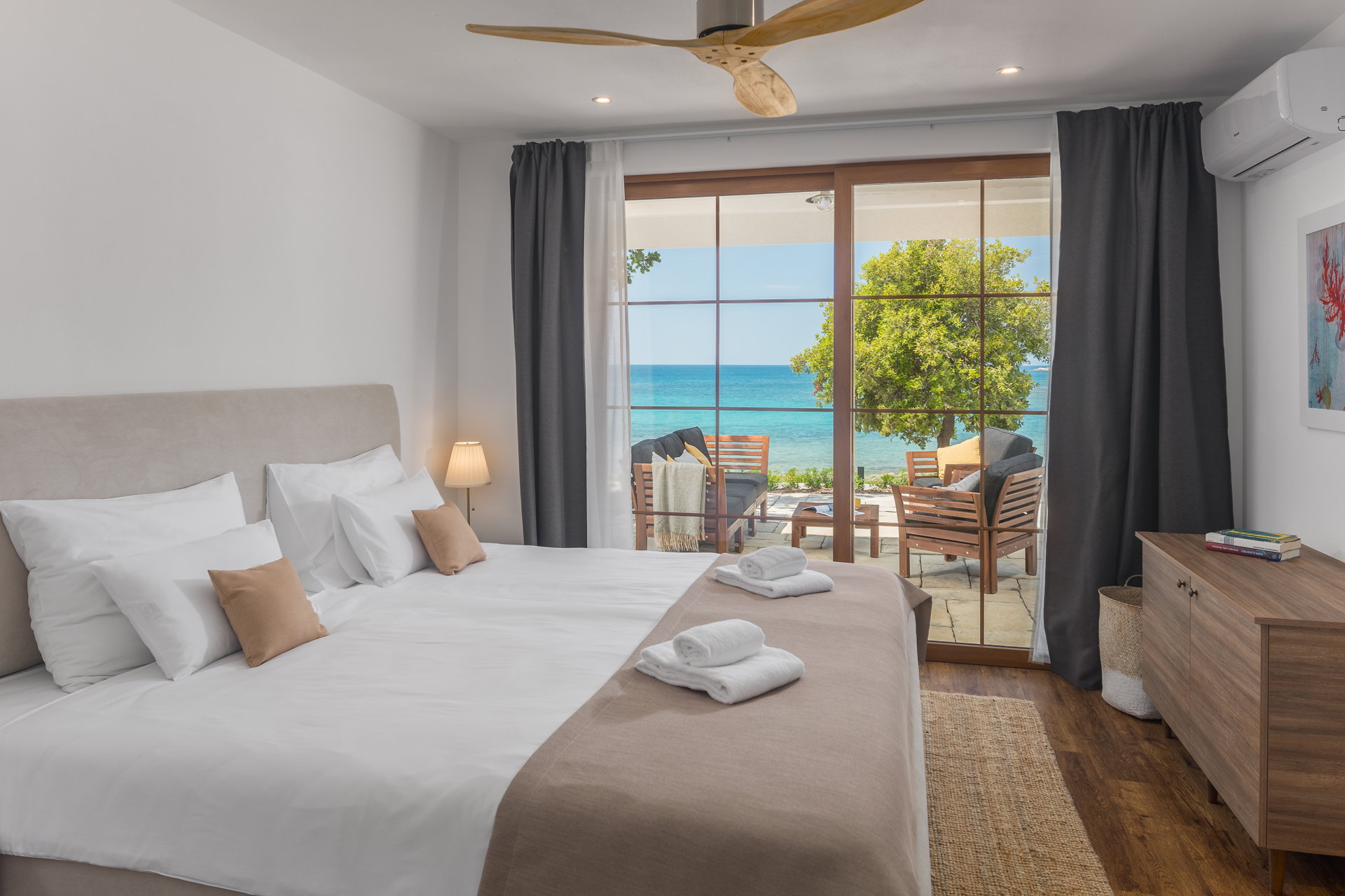 Beachfront Villa Poeta with Pool