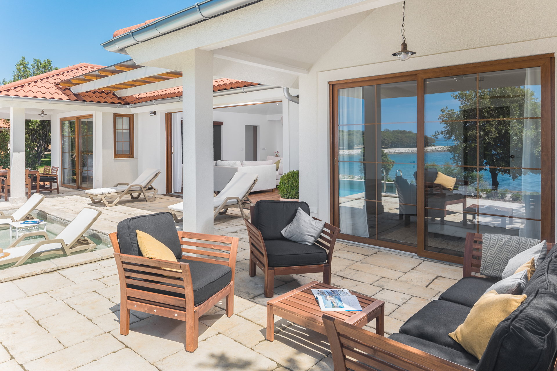 Beachfront Villa Poeta with Pool