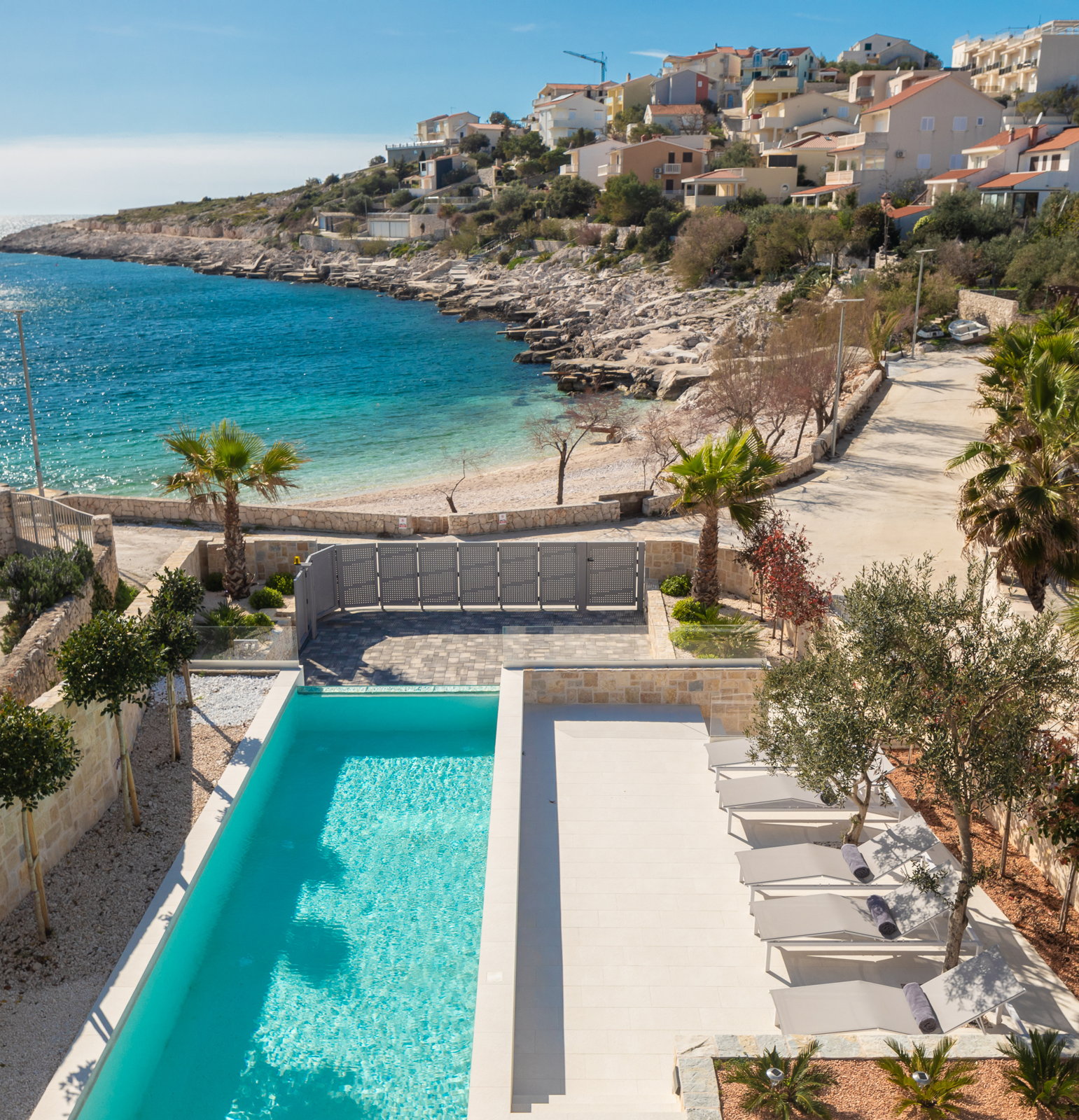 Beachfront Villa Sea Colors with Pool