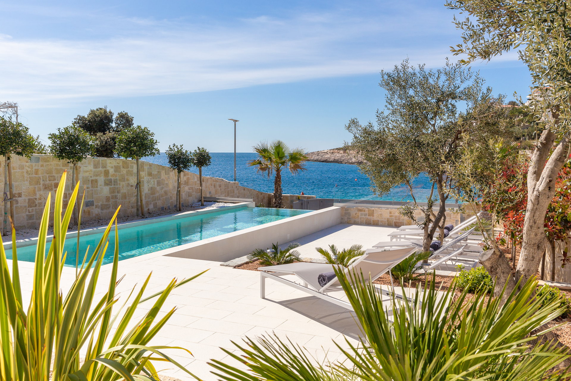 Beachfront Villa Sea Colors with Pool