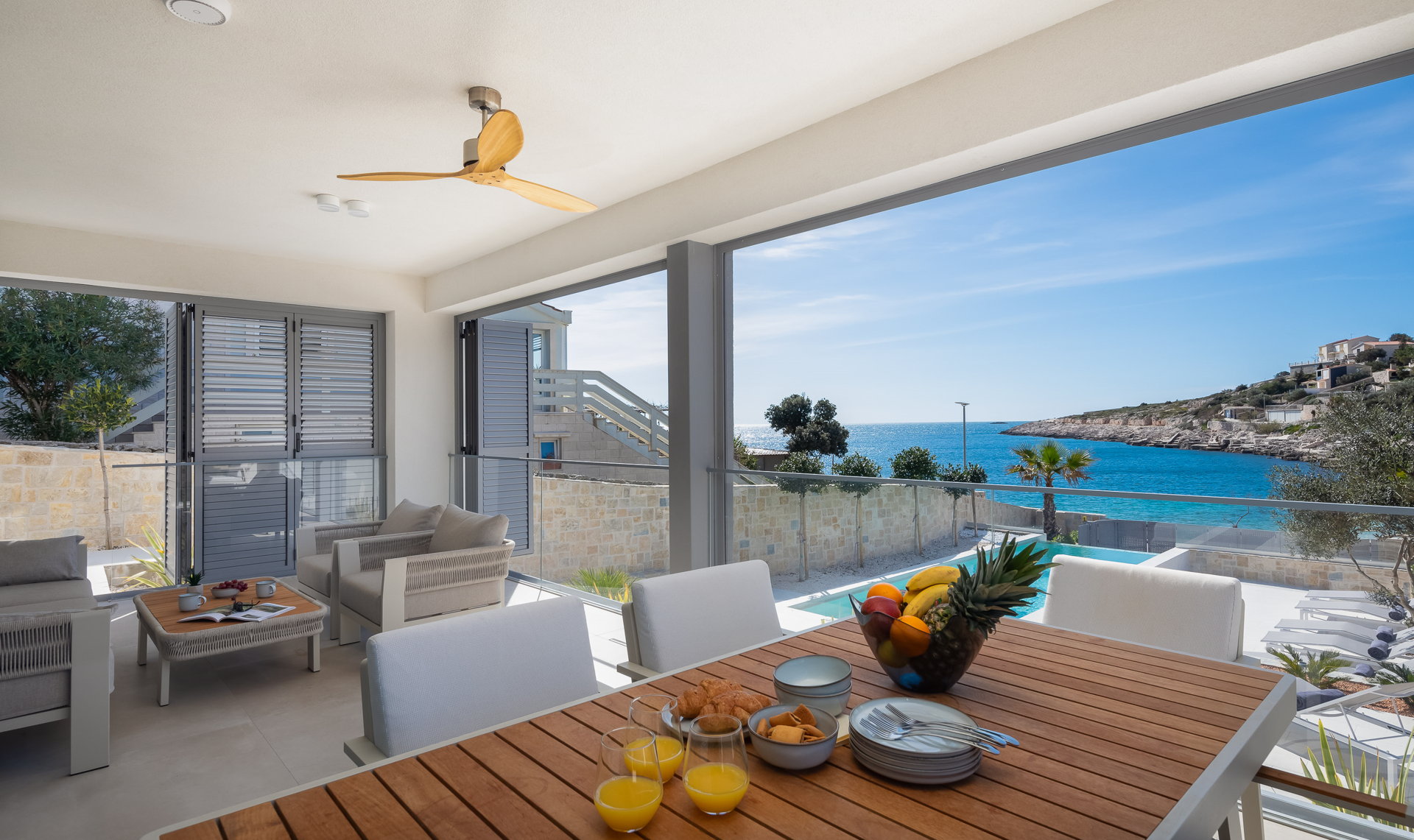 Beachfront Villa Sea Colors with Pool