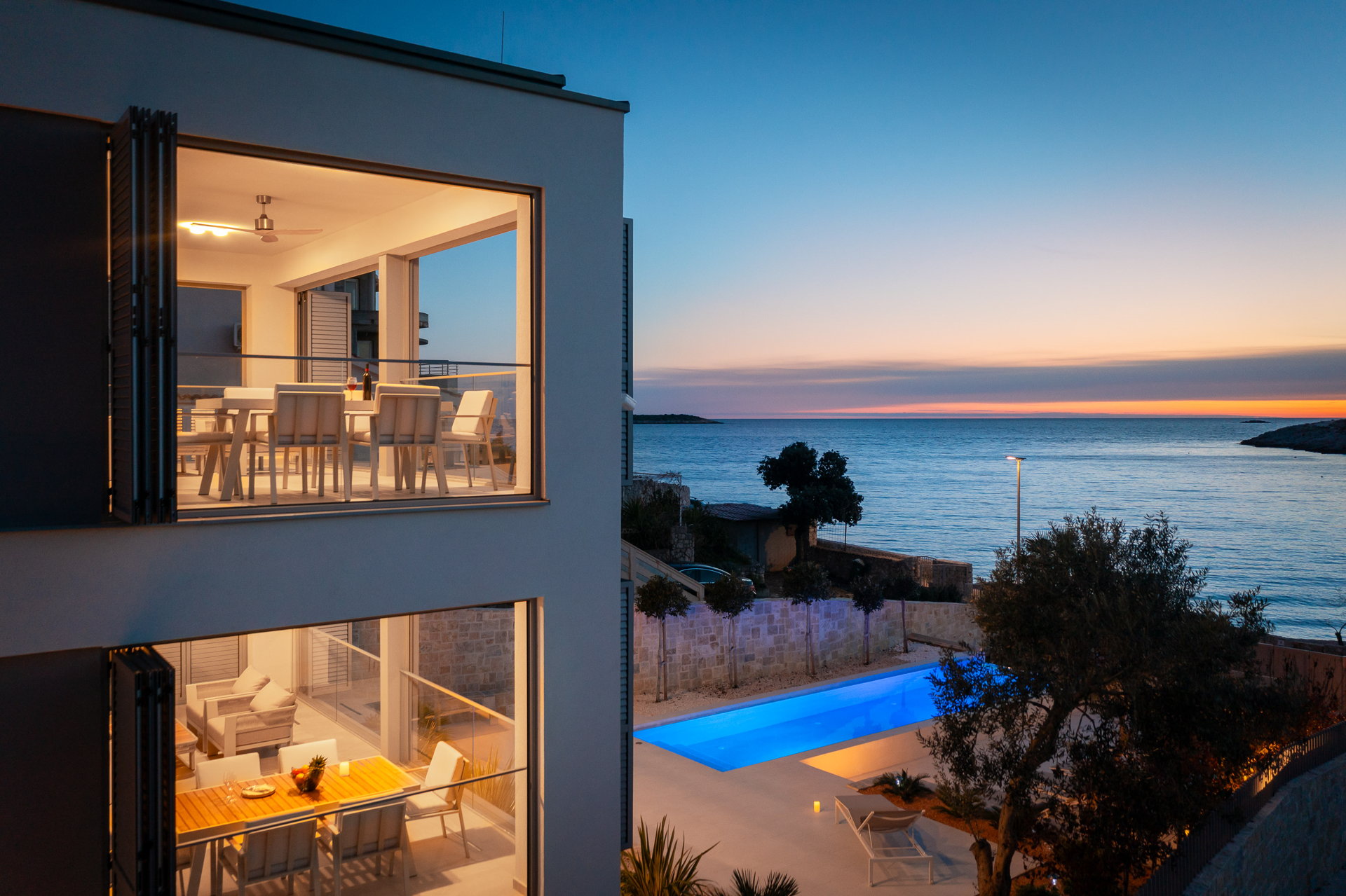 Beachfront Villa Sea Colors with Pool