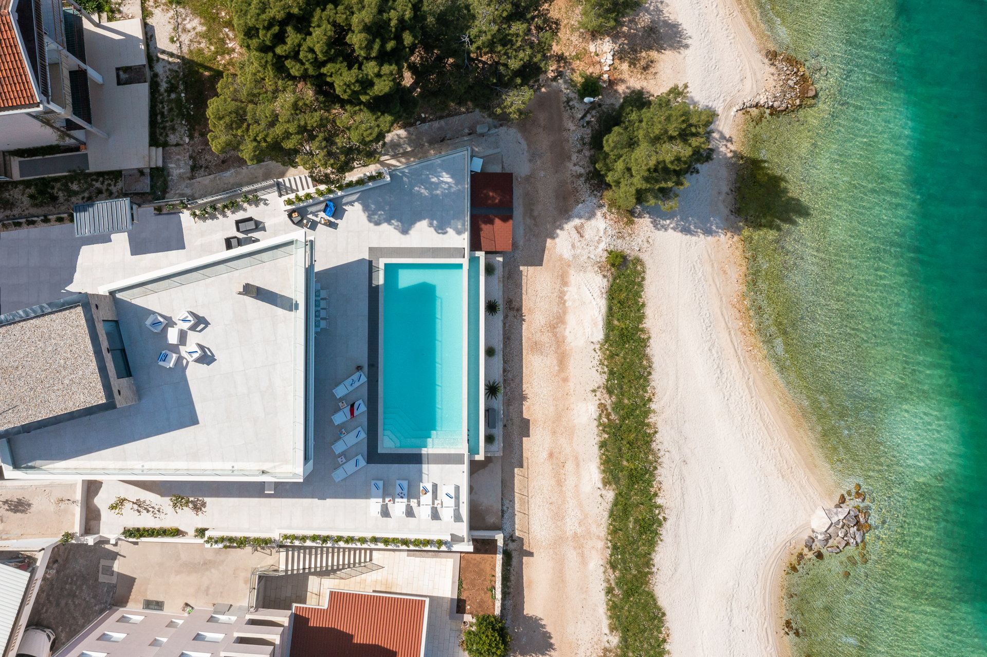 Beachfront Villa Milka with Pool