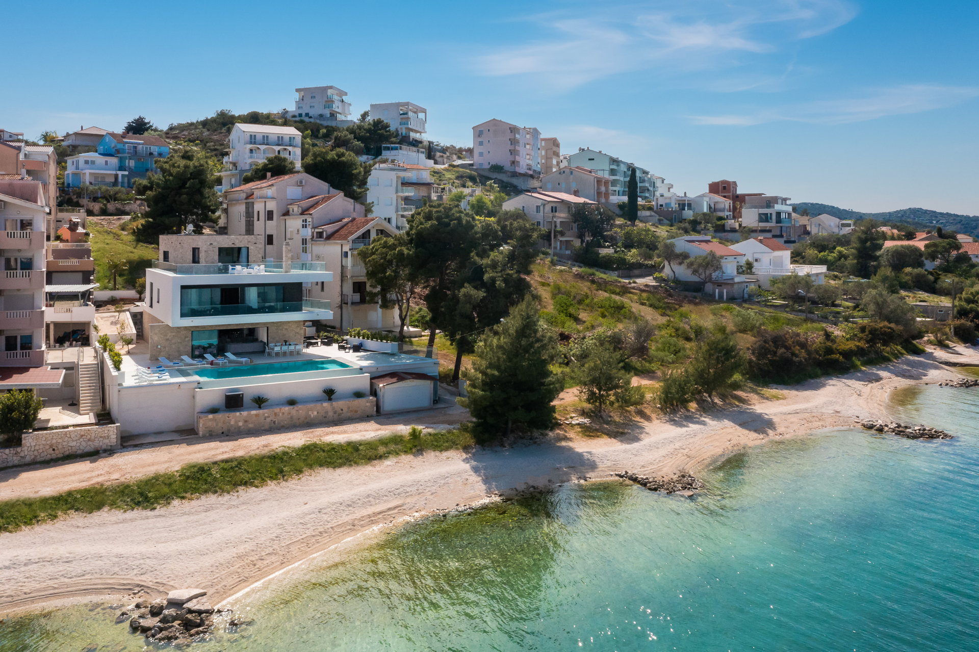 Beachfront Villa Milka with Pool