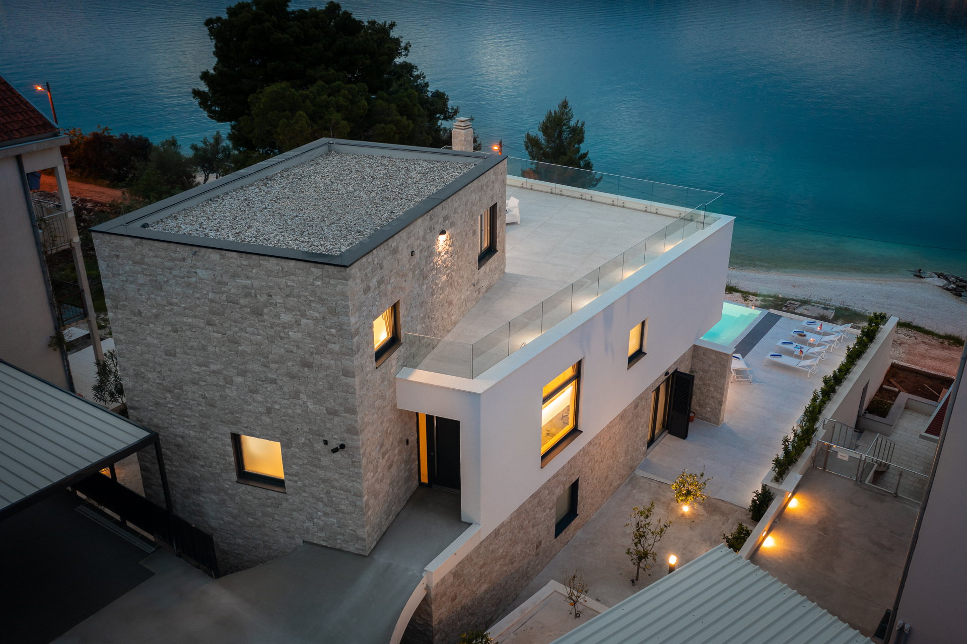 Beachfront Villa Milka with Pool