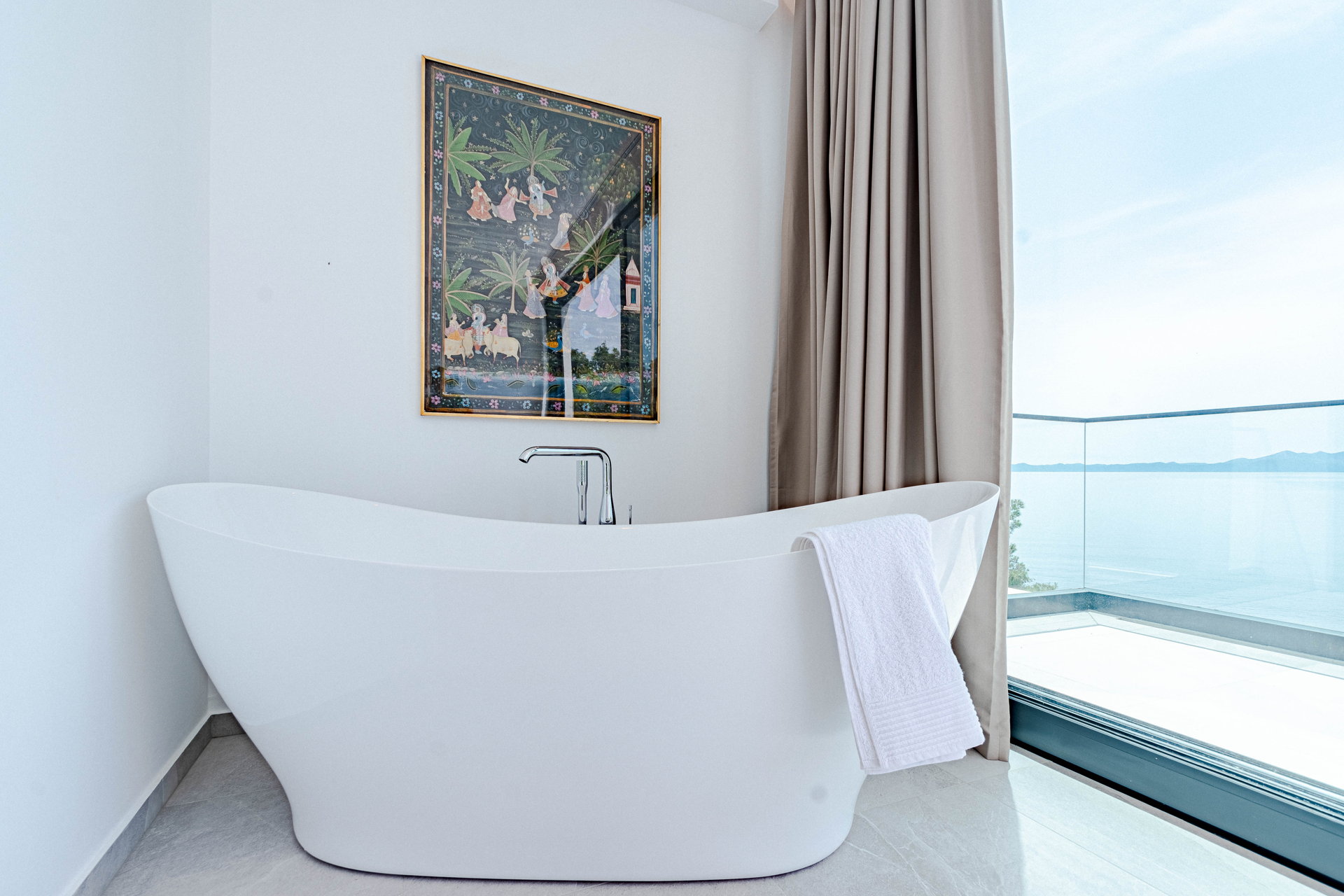 Beachfront Villa Aquamarin with Pool
