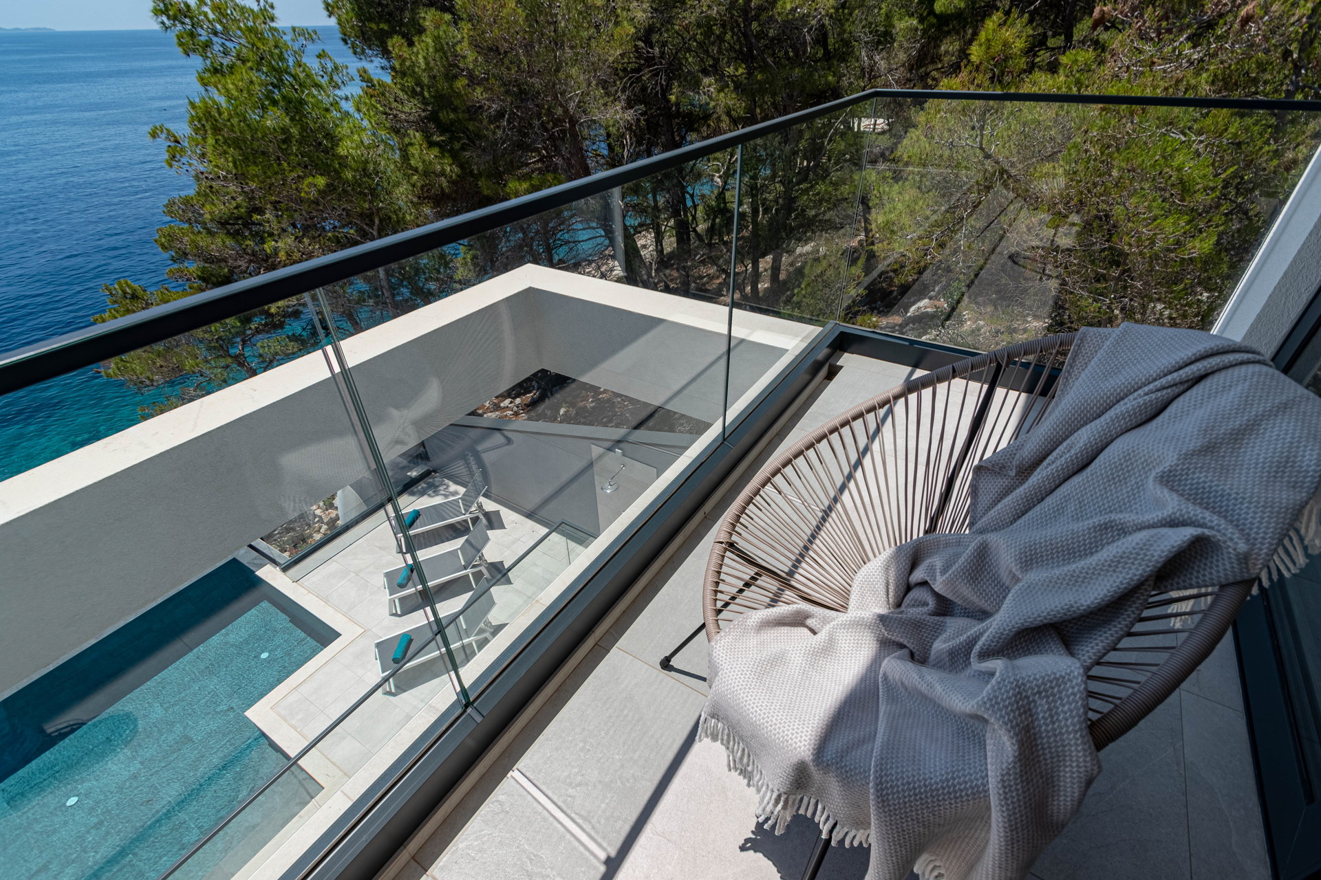 Beachfront Villa Aquamarin with Pool