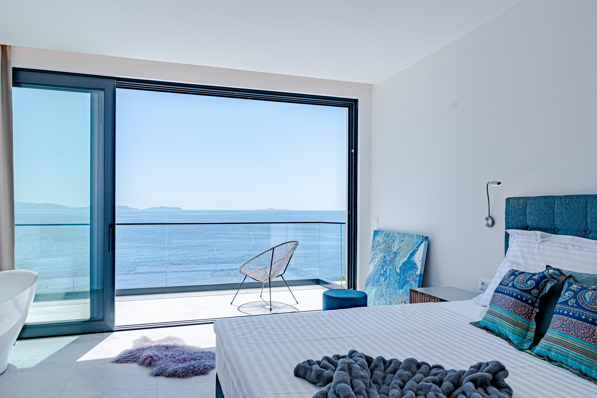 Beachfront Villa Aquamarin with Pool