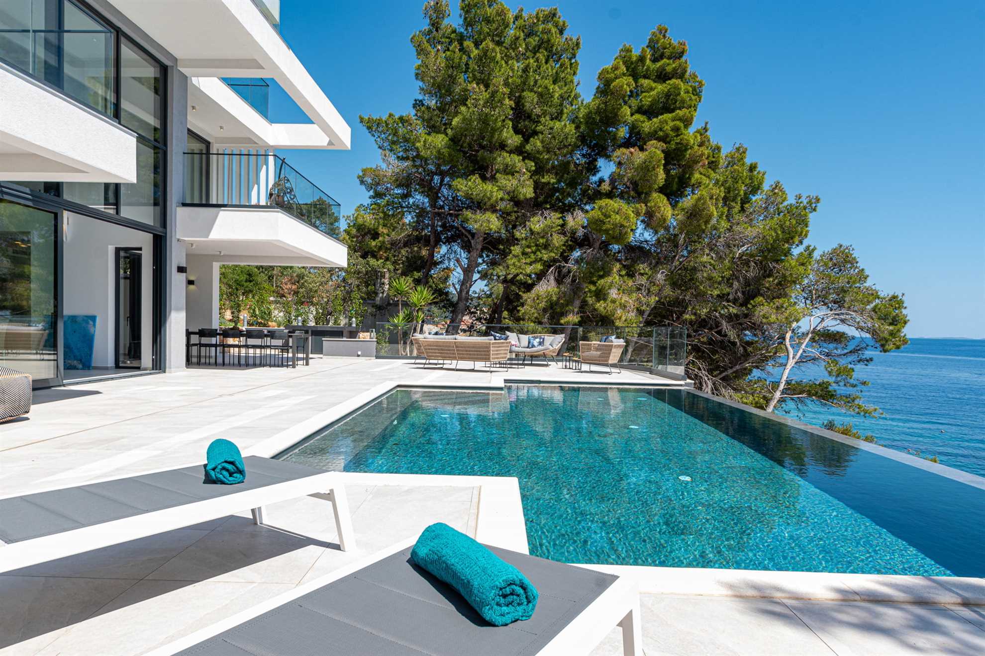 Image of Beachfront Villa Aquamarin with Pool