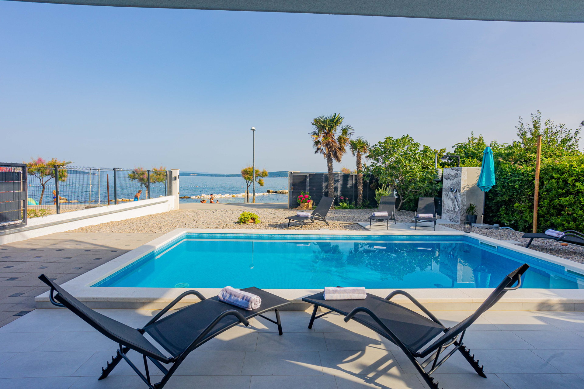 Image of Beachfront Villa Wave with Pool