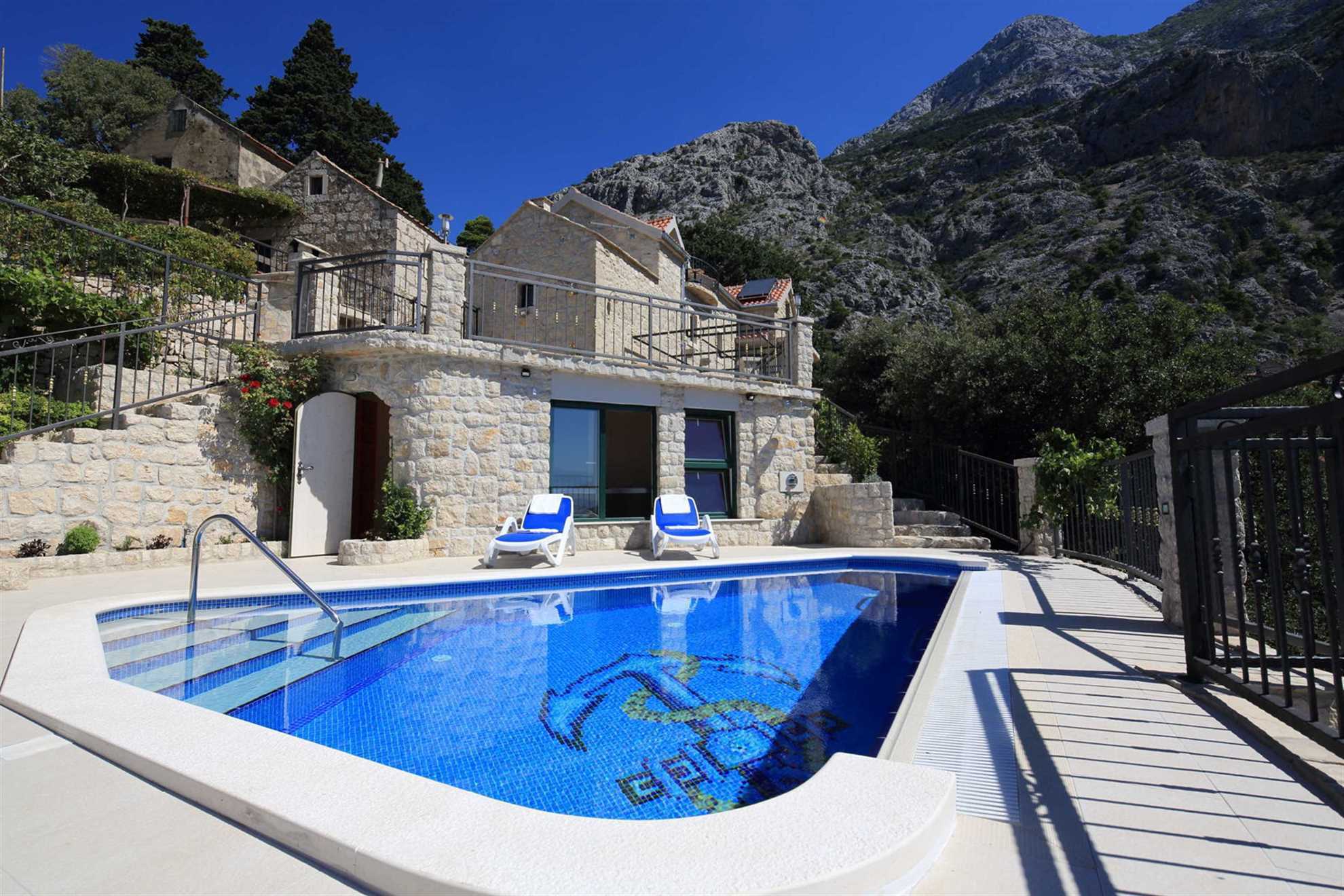 Image of Country House Dalmatian Stone with  Pool
