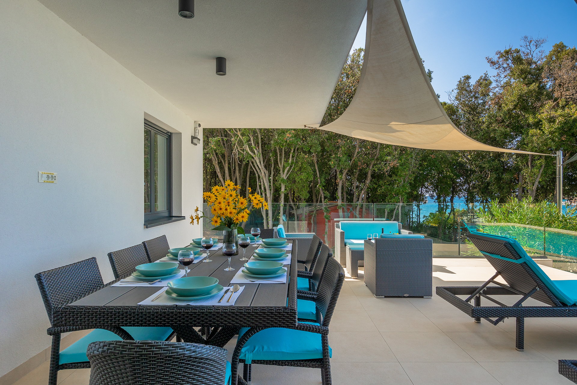 Beachfront Villa Naviblue with Pool