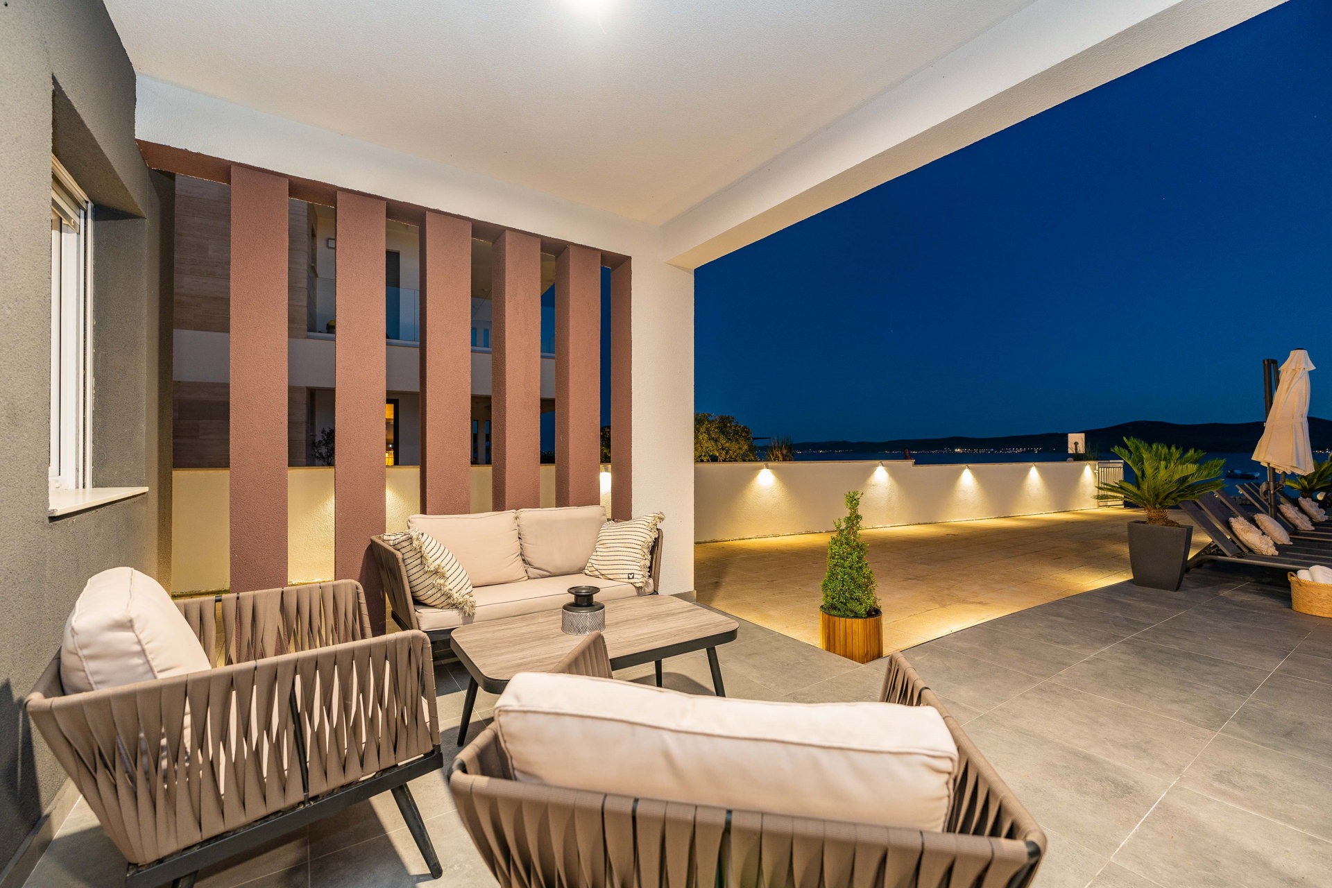 Beachfront Villa Blue Melody with Pool
