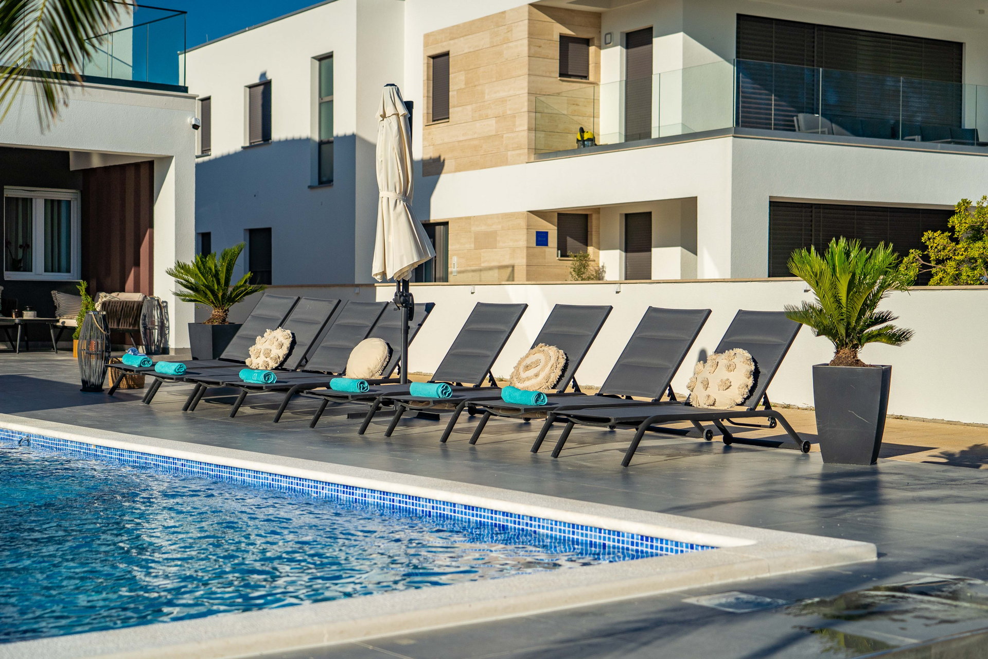 Beachfront Villa Blue Melody with Pool