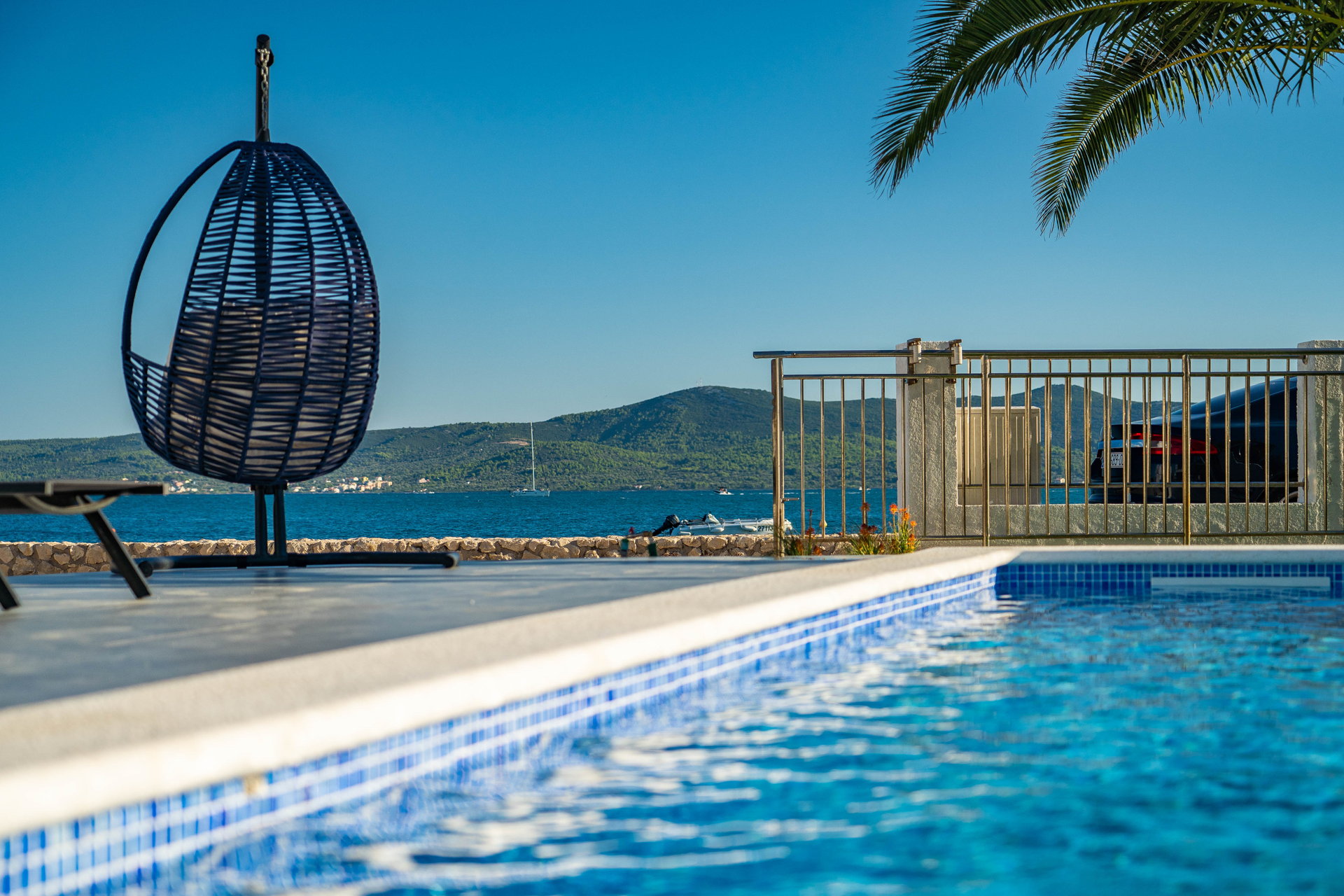 Beachfront Villa Blue Melody with Pool