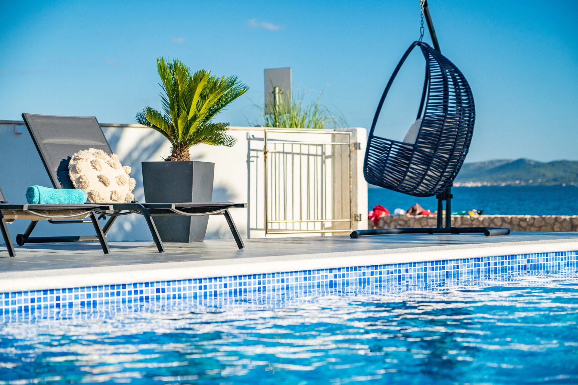 Beachfront Villa Blue Melody with Pool