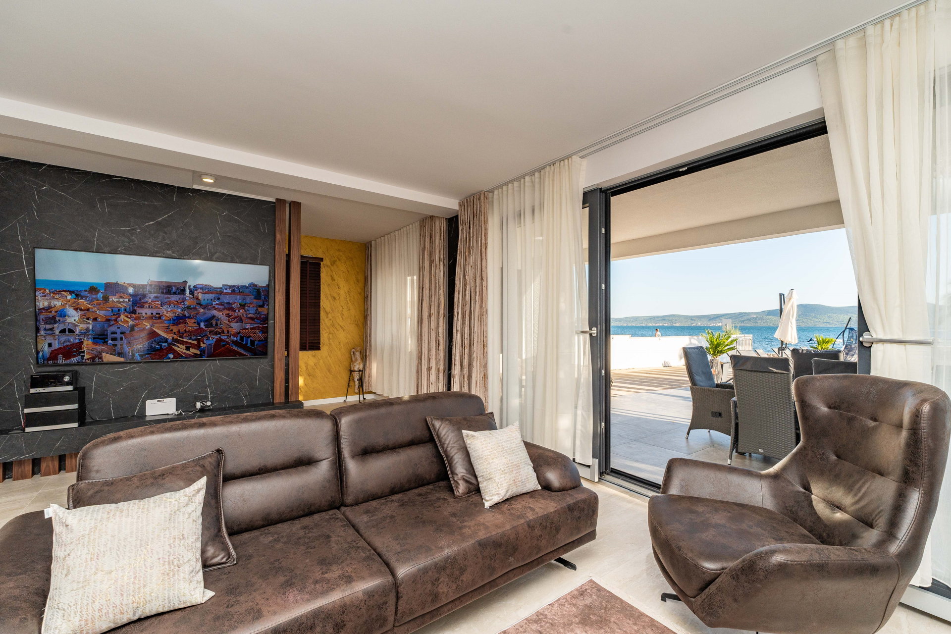 Beachfront Villa Blue Melody with Pool