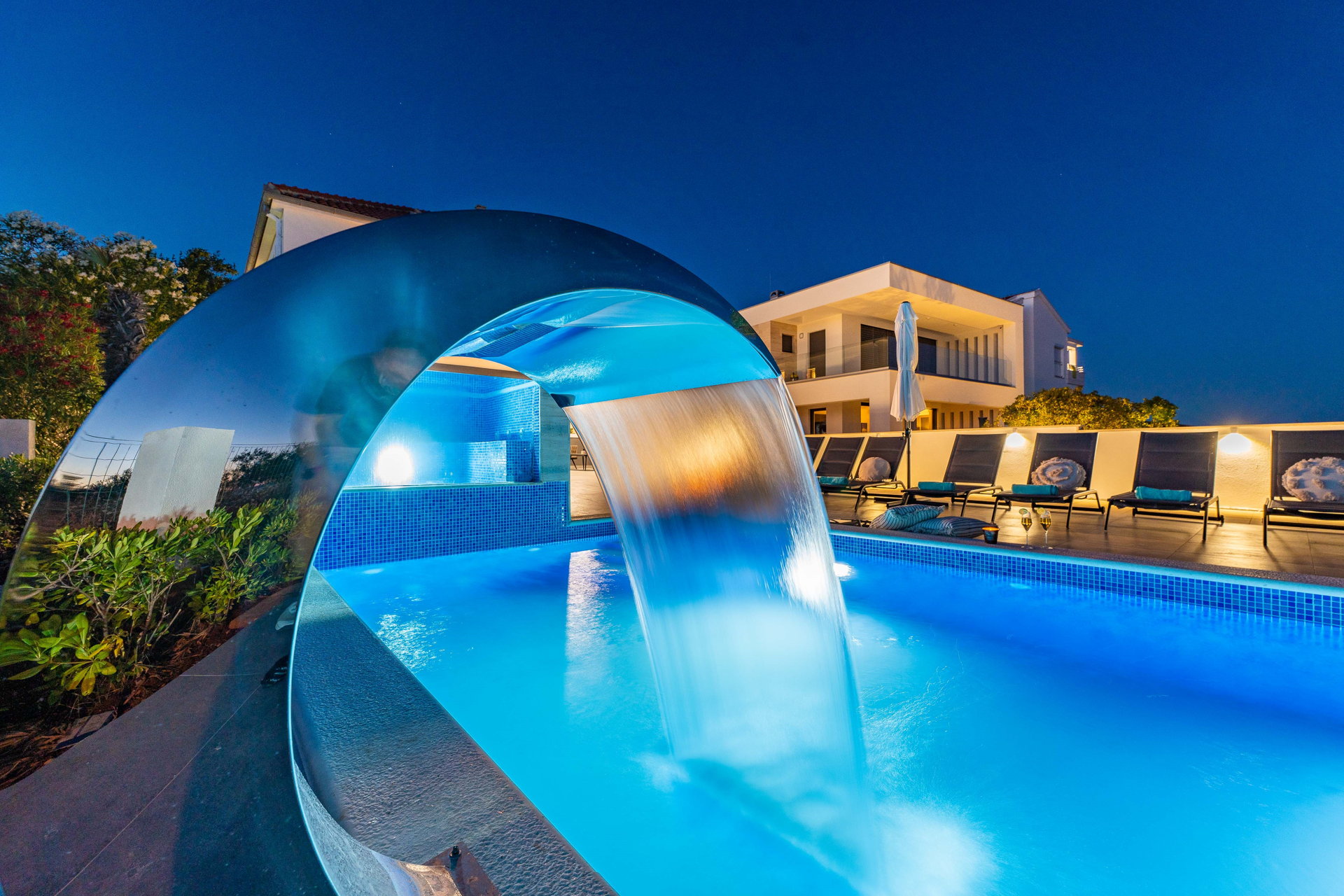 Beachfront Villa Blue Melody with Pool
