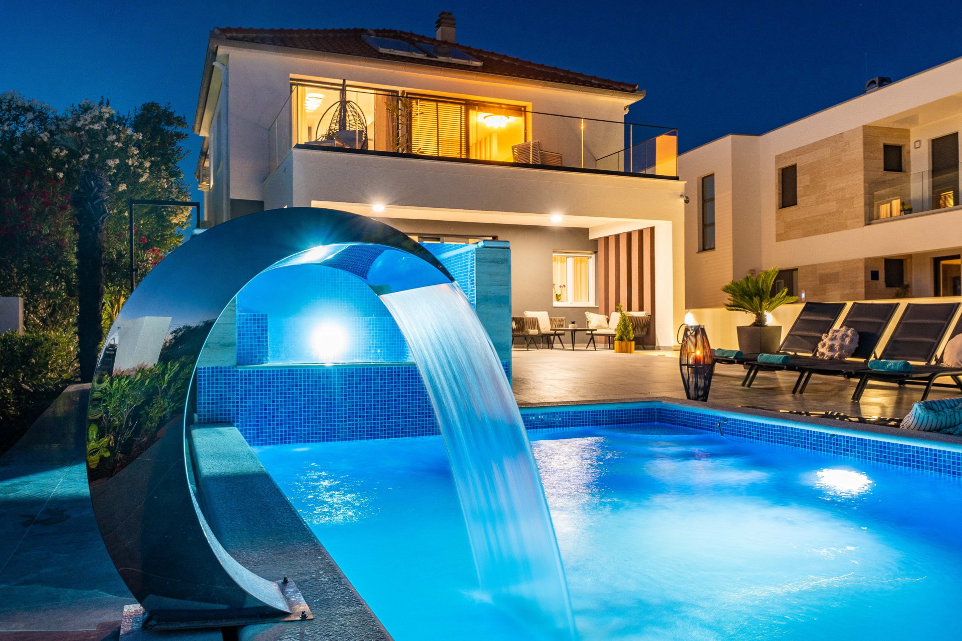Beachfront Villa Blue Melody with Pool