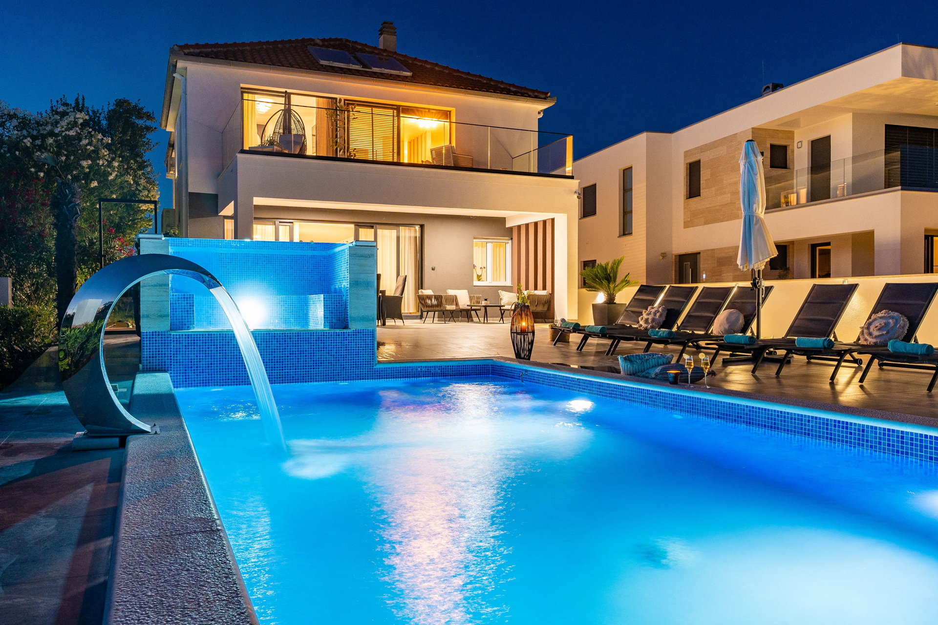 Beachfront Villa Blue Melody with Pool