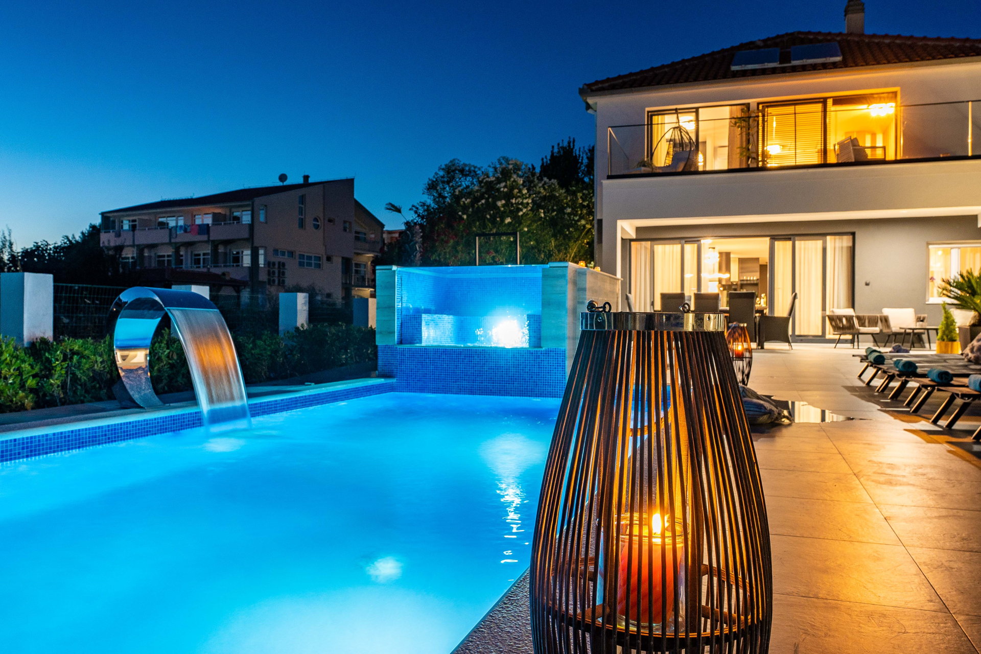 Beachfront Villa Blue Melody with Pool