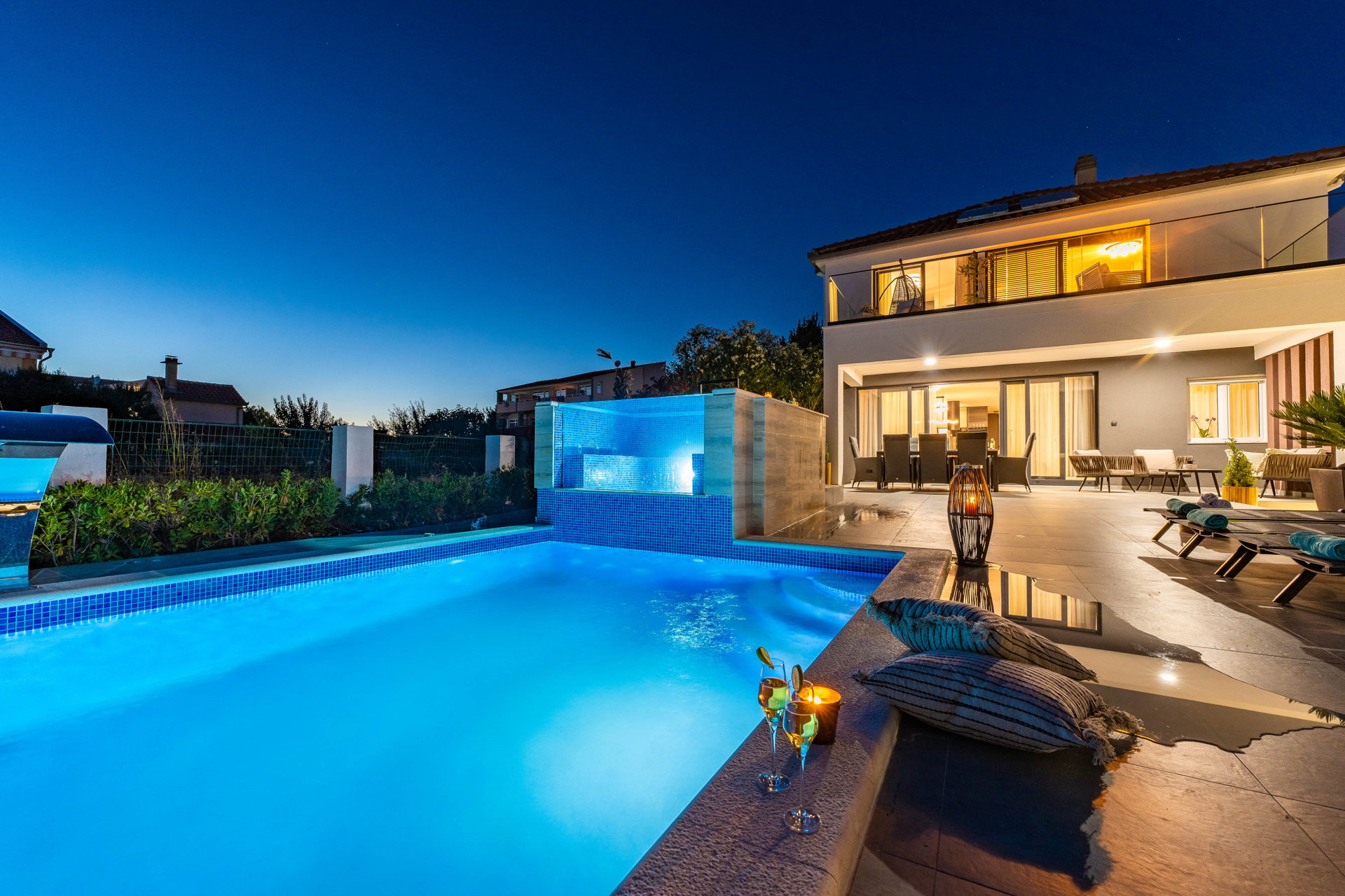 Beachfront Villa Blue Melody with Pool