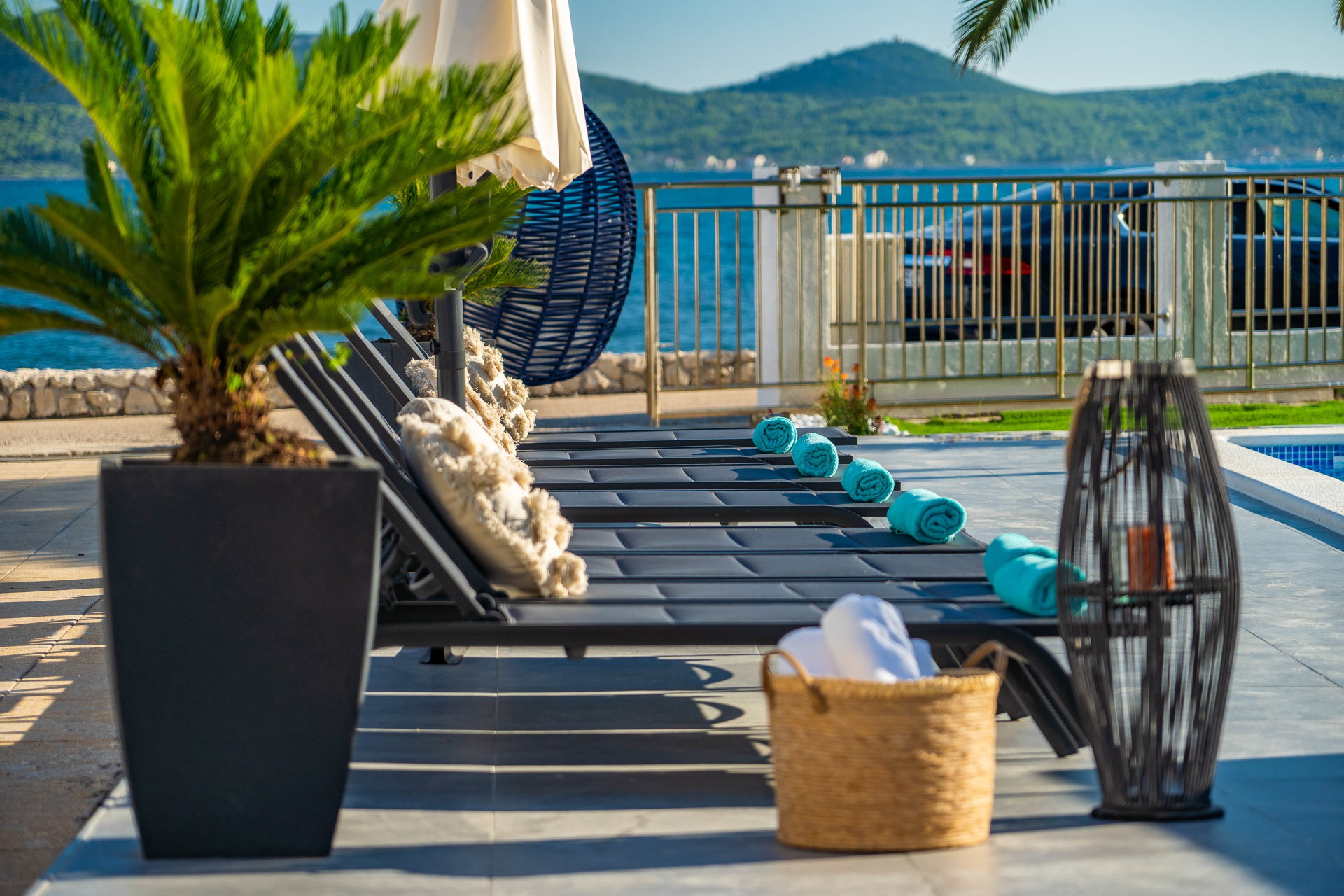 Beachfront Villa Blue Melody with Pool