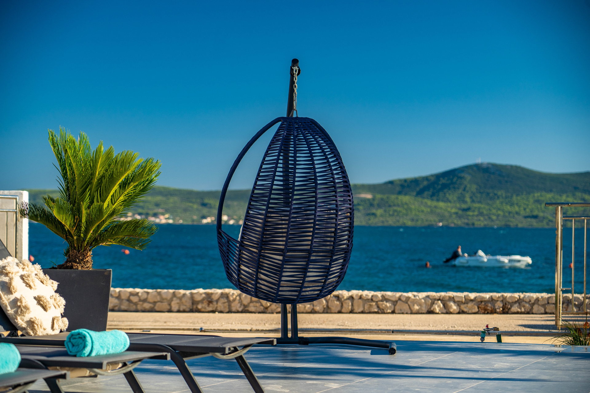 Beachfront Villa Blue Melody with Pool