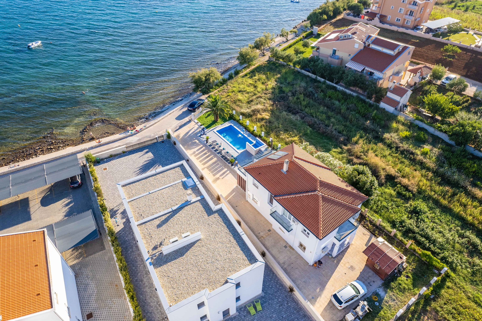 Beachfront Villa Blue Melody with Pool