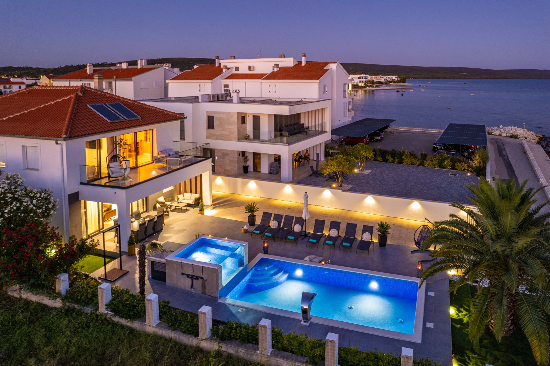 Beachfront Villa Blue Melody with Pool