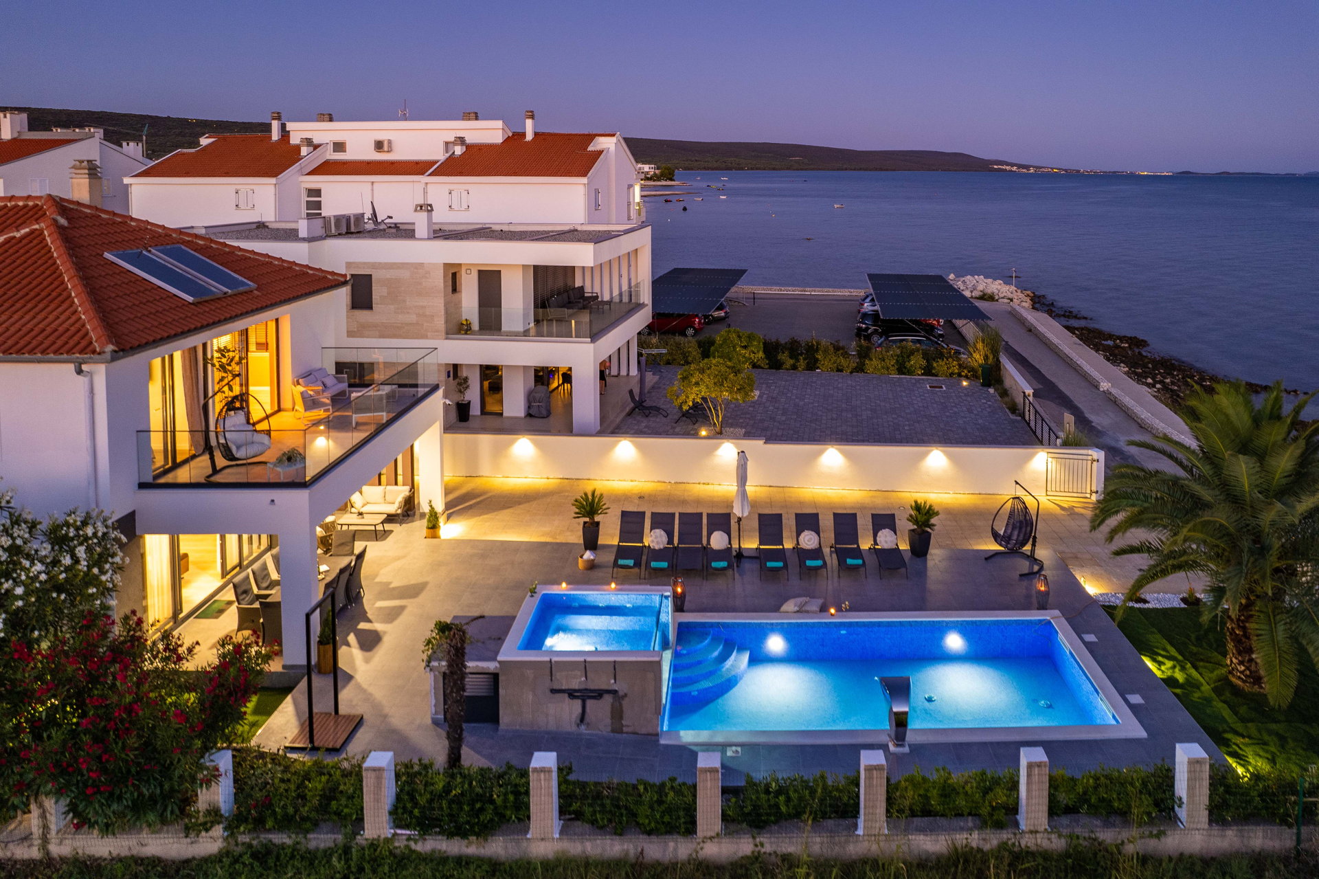 Beachfront Villa Blue Melody with Pool