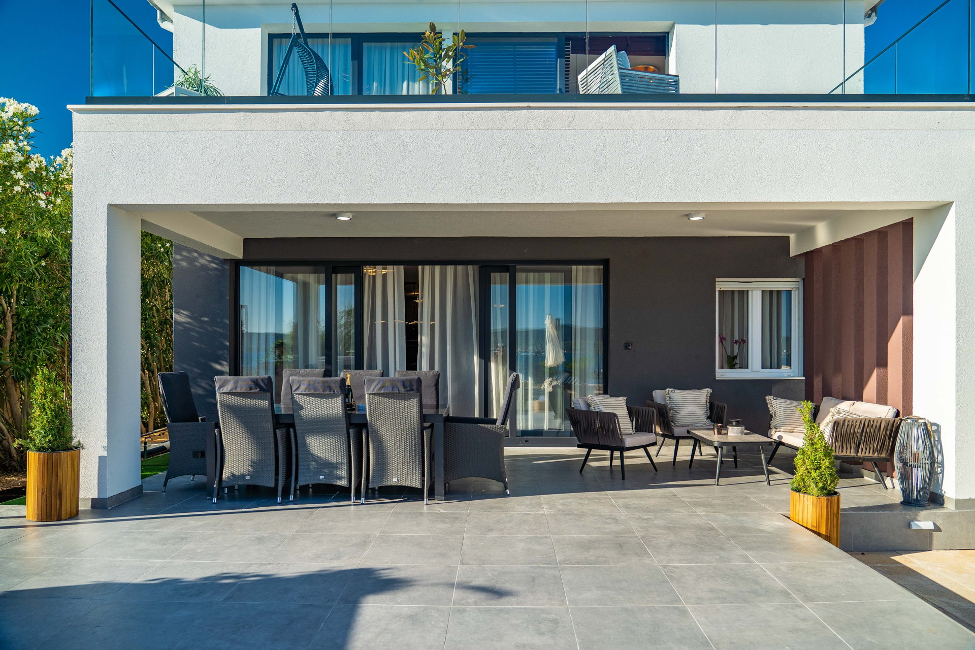 Beachfront Villa Blue Melody with Pool