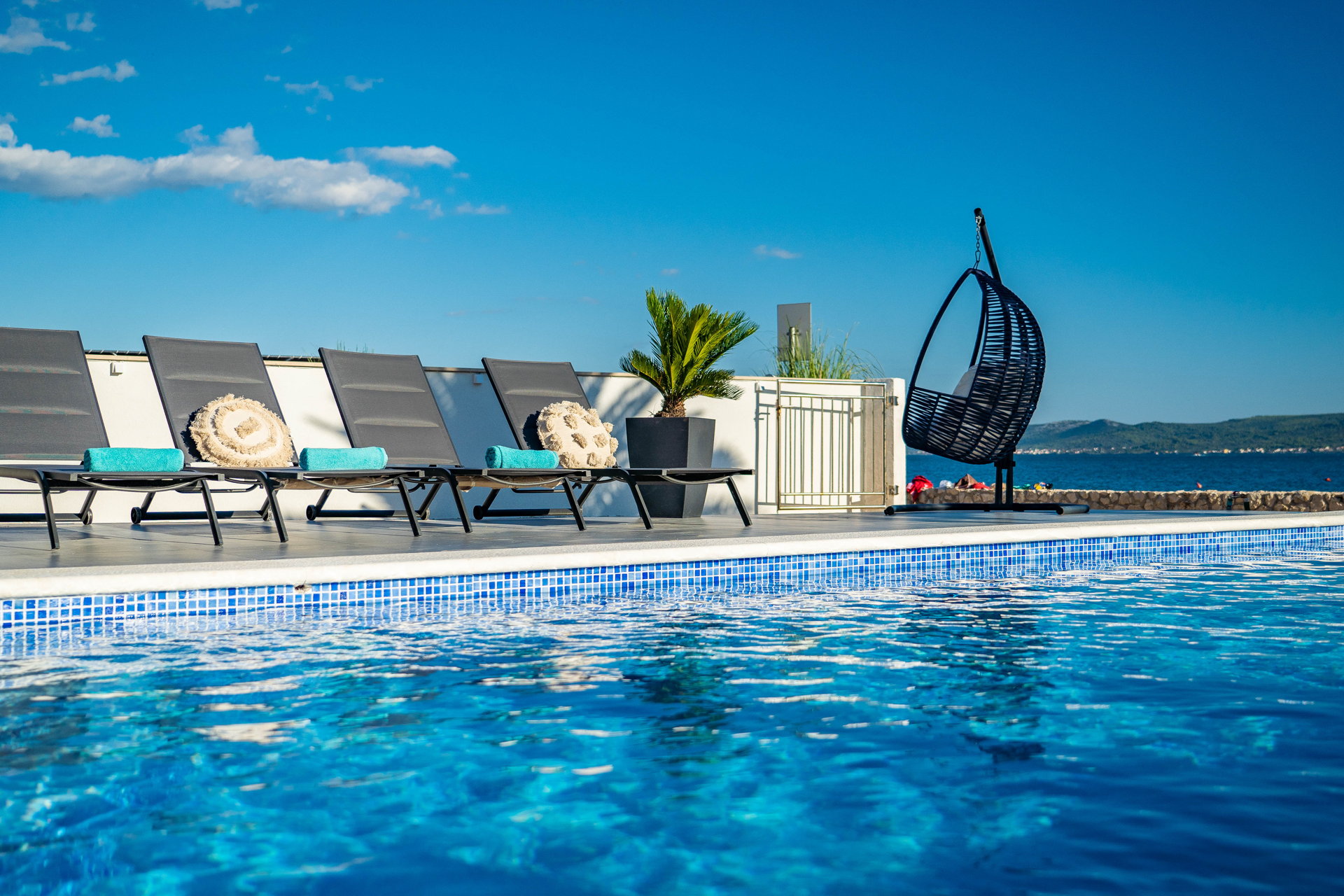 Beachfront Villa Blue Melody with Pool