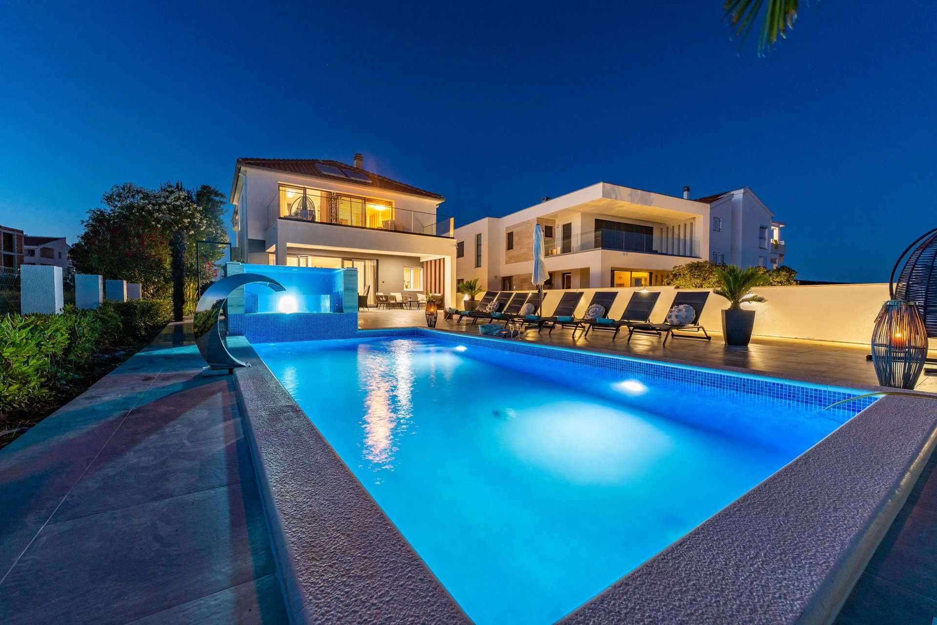 Image of Beachfront Villa Blue Melody with Pool