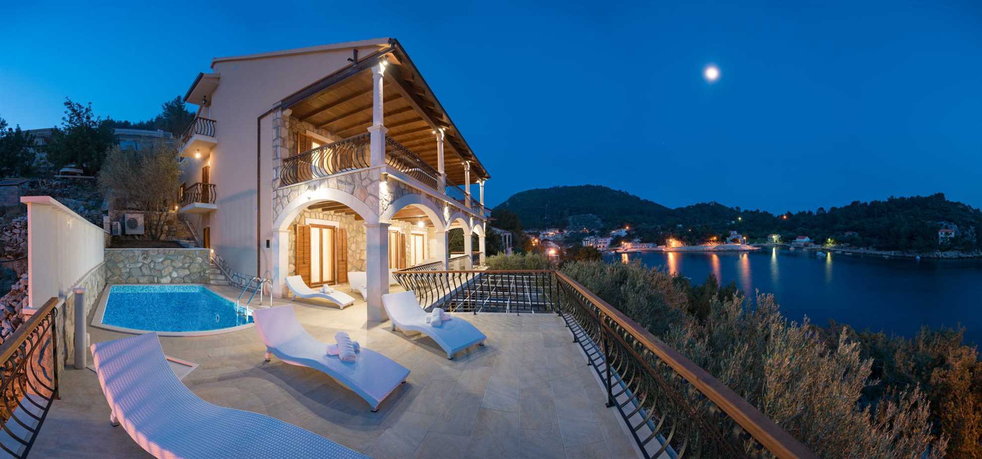 Image of Beachfront Villa Shiny Moon with Pool