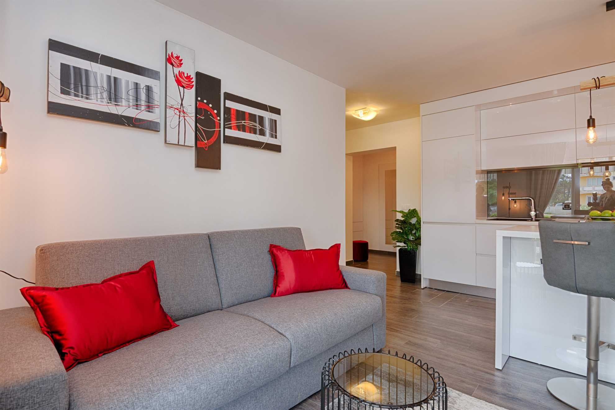 Modern apartment with pool | quiet location | Sea view | for 4 per.