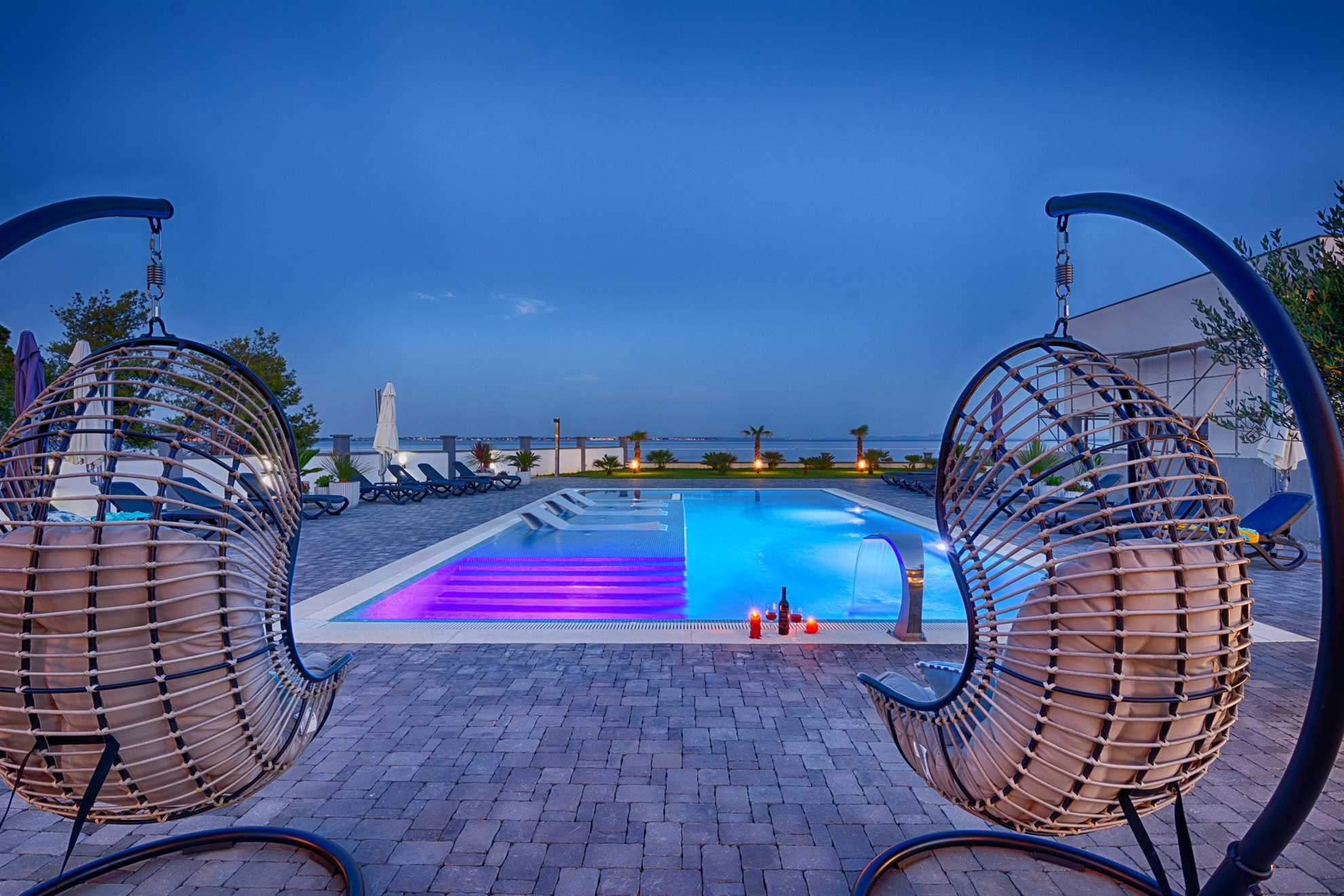 Newly furnished apartment with pool | Quiet location | Sea view | for 6 per.