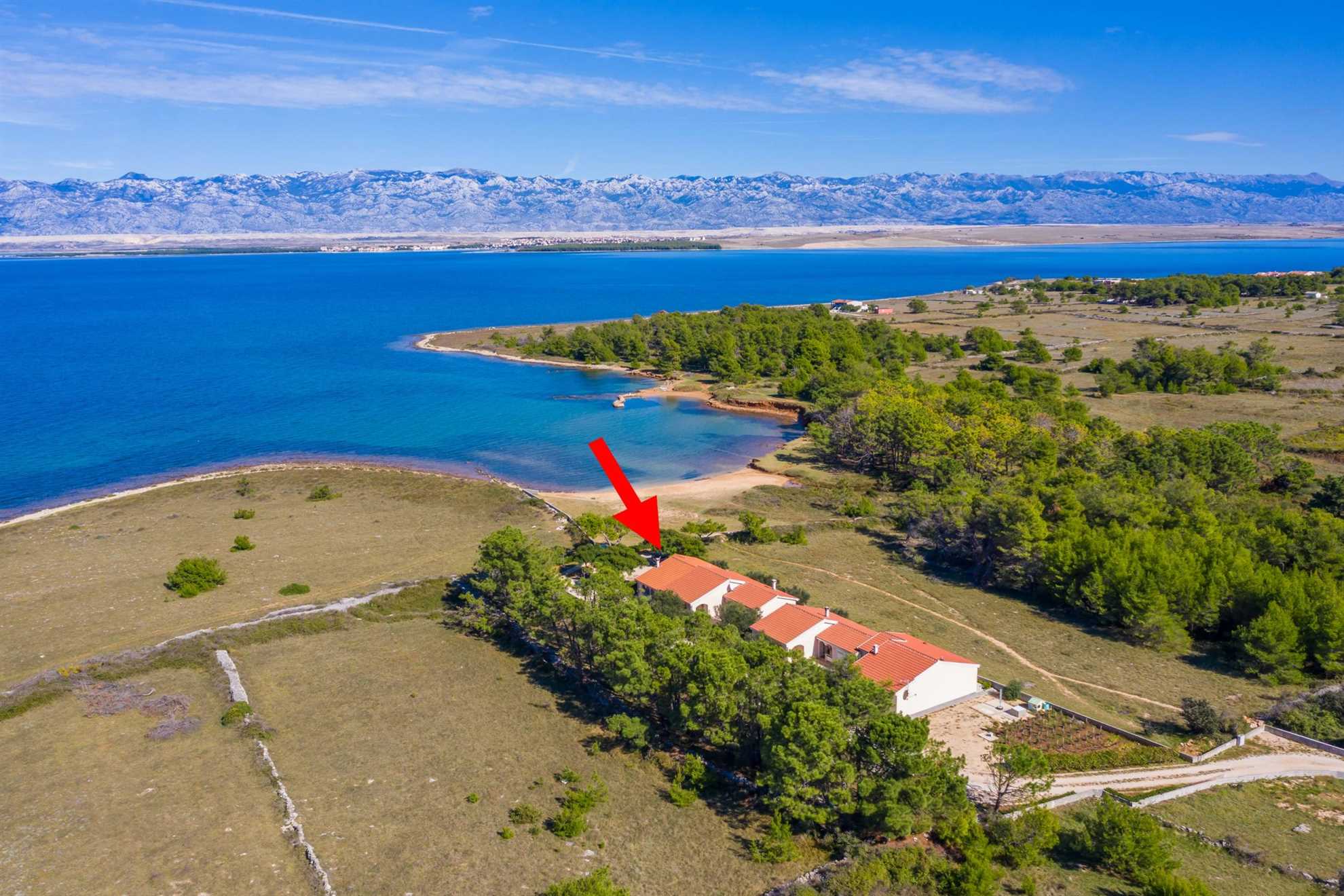 30 m to the sandy beach Smratine | Apartment for 6 persons