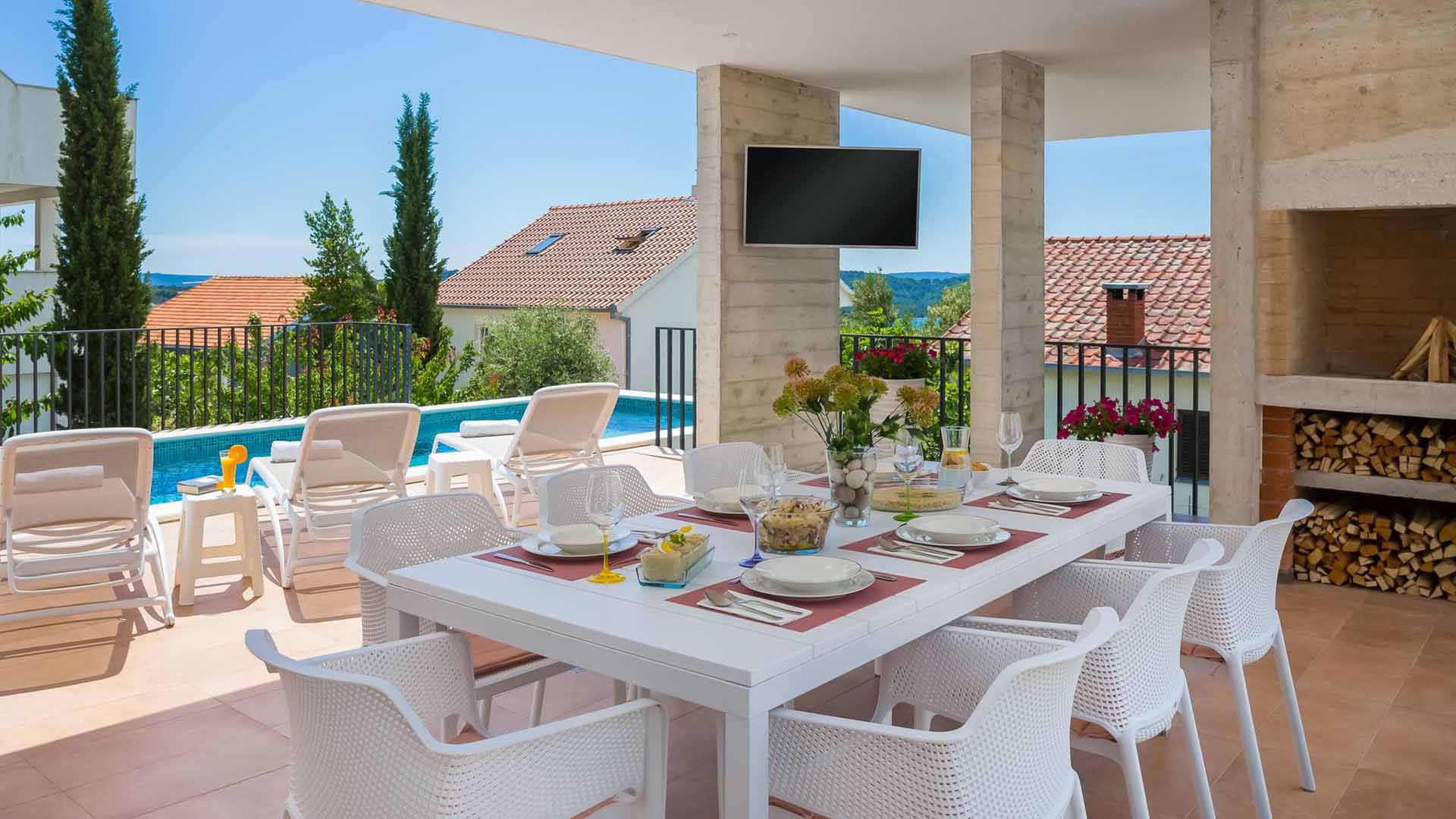 Seaview villa Prima Vista with pool - Eos Croatia
